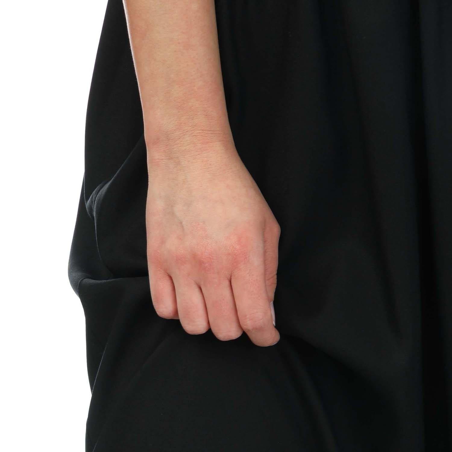 Black - Only - Paperbag Maxi Skirt - 4