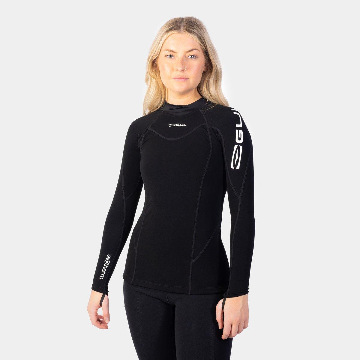 Black - Gul - WOMENS EVOTHERM FLATLOCK LONG SLEEVE THERMAL - 8