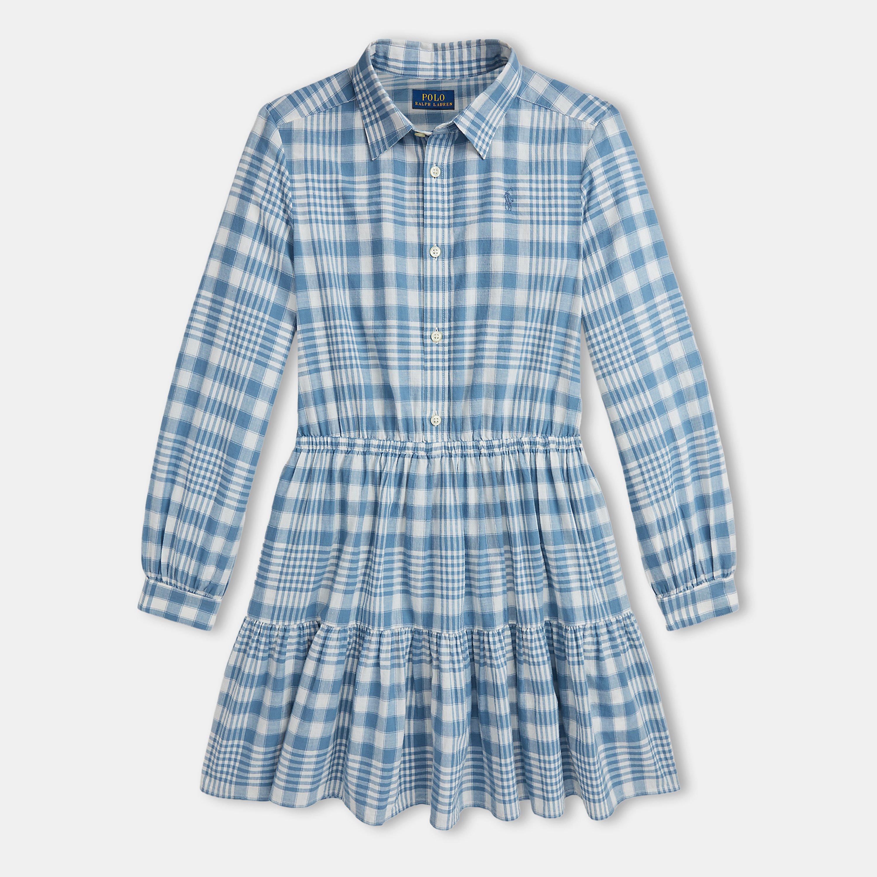 Blue Cream - Polo Ralph Lauren - Checked Dress Juniors - 1