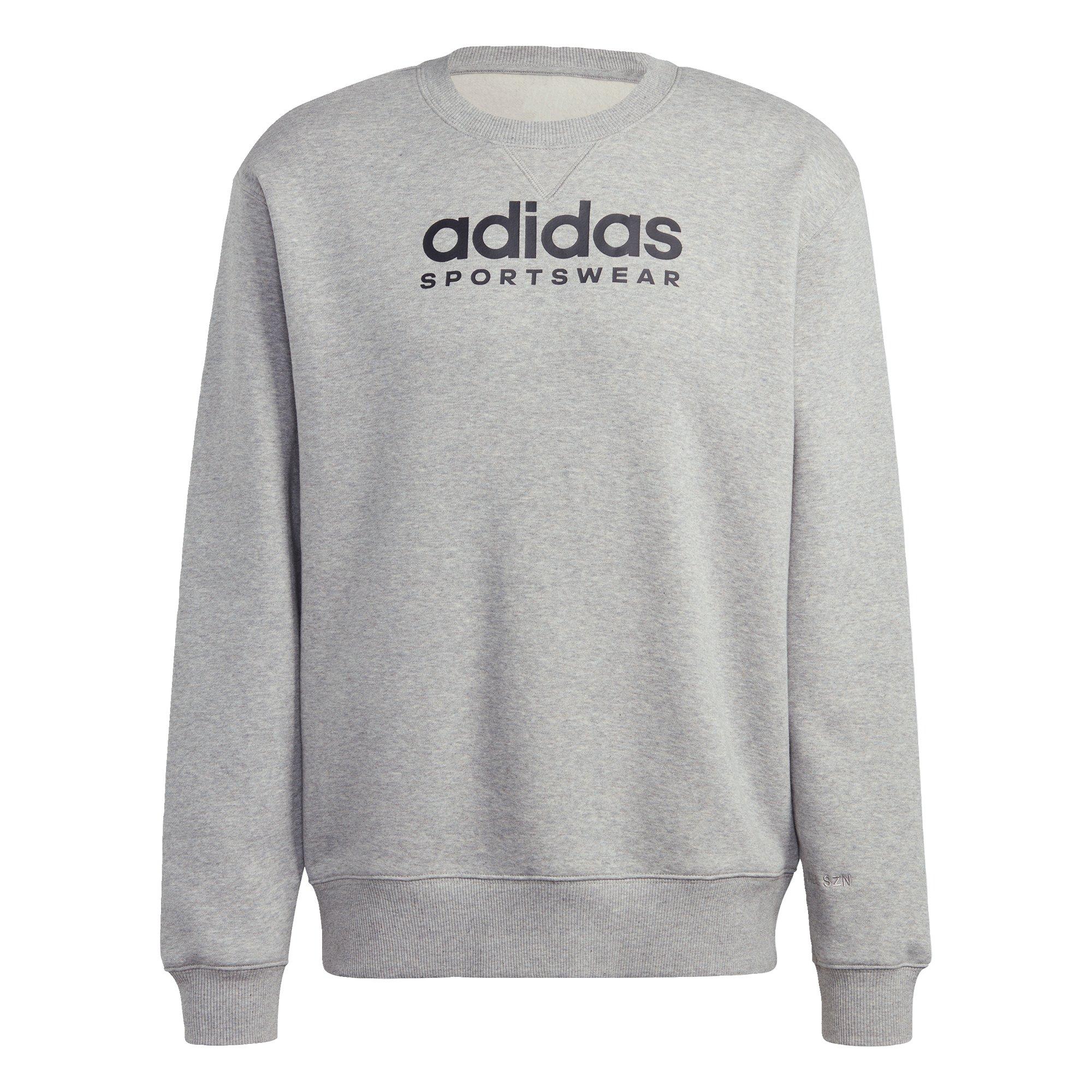Mellemgrå Hea - adidas - All SZN Fleece Graphic Sweatshirt Mens - 1