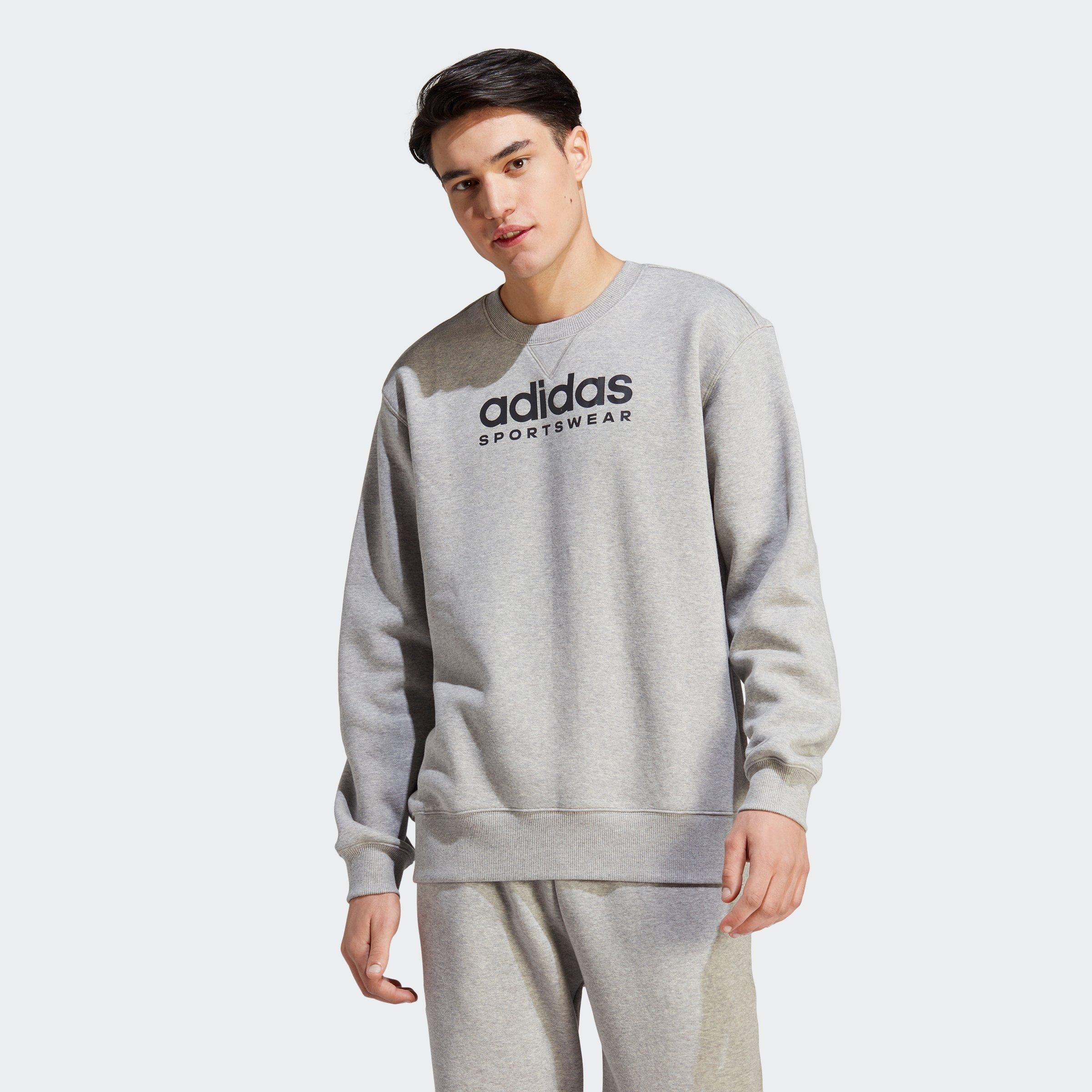 Mellemgrå Hea - adidas - All SZN Fleece Graphic Sweatshirt Mens - 2