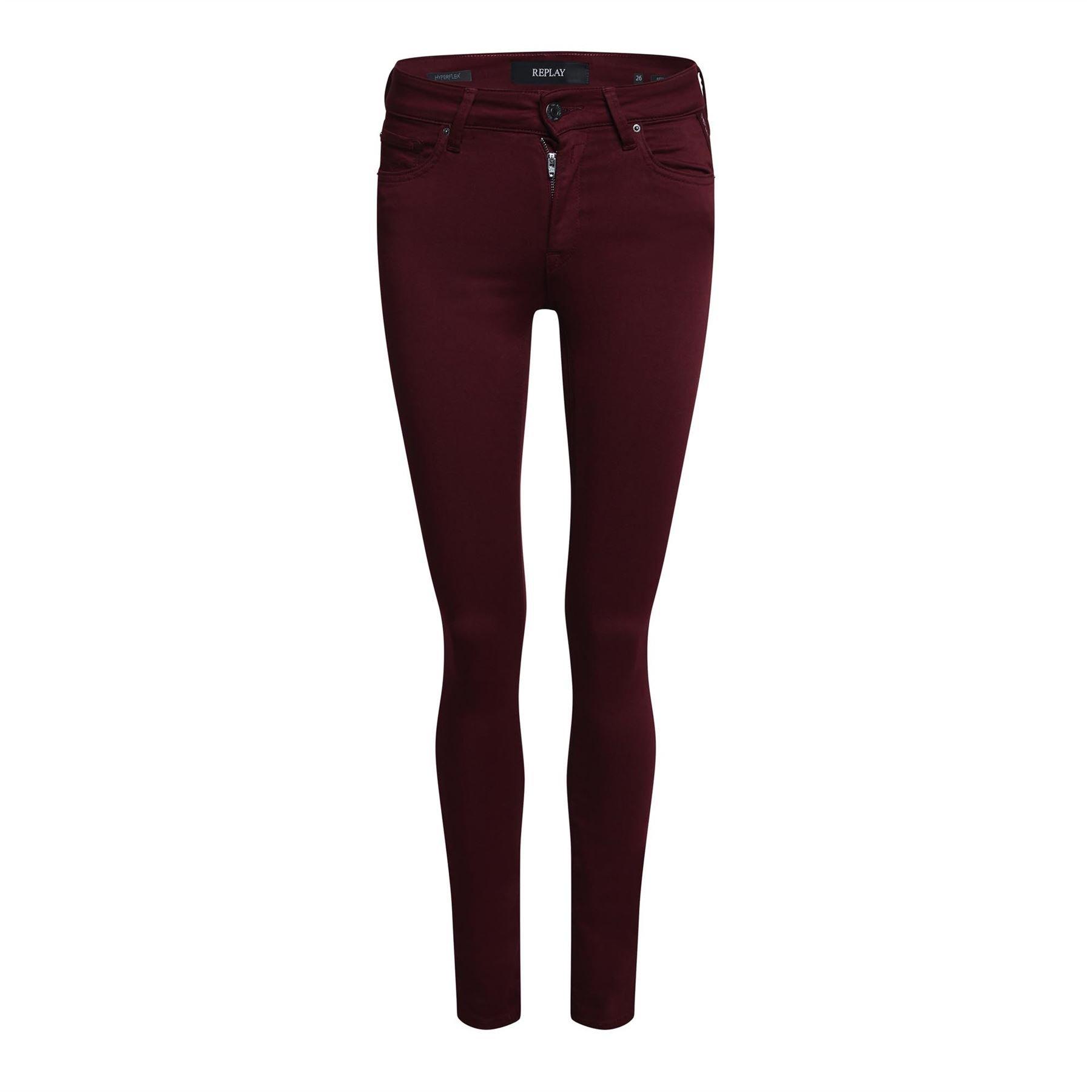 Replay New Luz Skinny-Fit Jeans - Purple - Size 28S