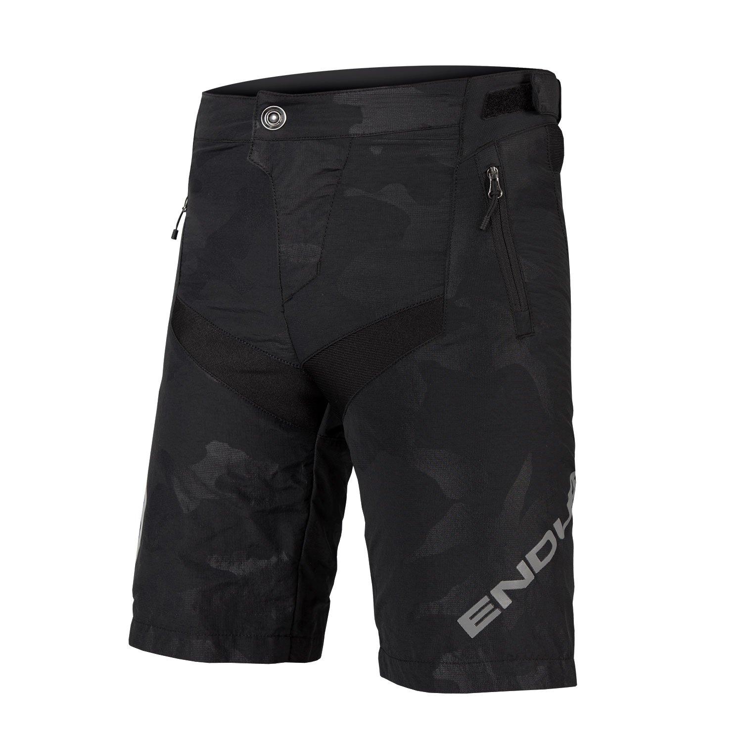 Schwarzes Tarnmuster - Endura - Youth MT500 Short - 1