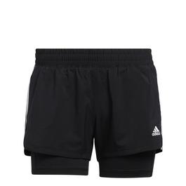 adidas Pacer 3-Stripes Woven Two-in-One Shorts Womens