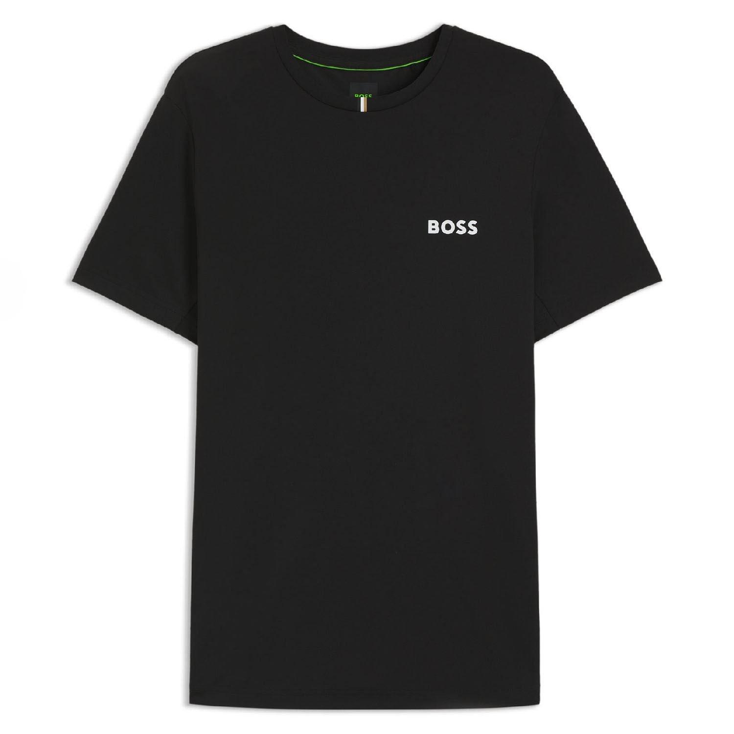 Black - Boss - Odour-Control Slim Fit T-Shirt in Stretch Piqu¿ - 1