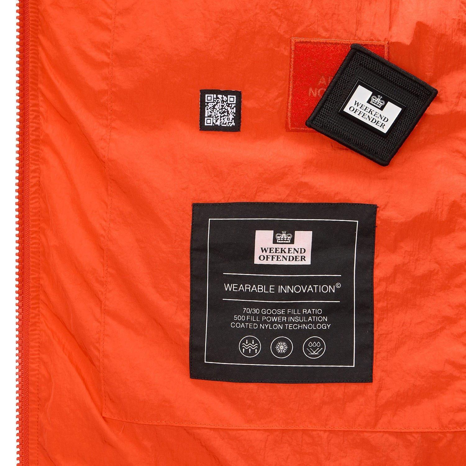 Orange - Weekend Offender - Sapporo Longline Down Jacket - 7