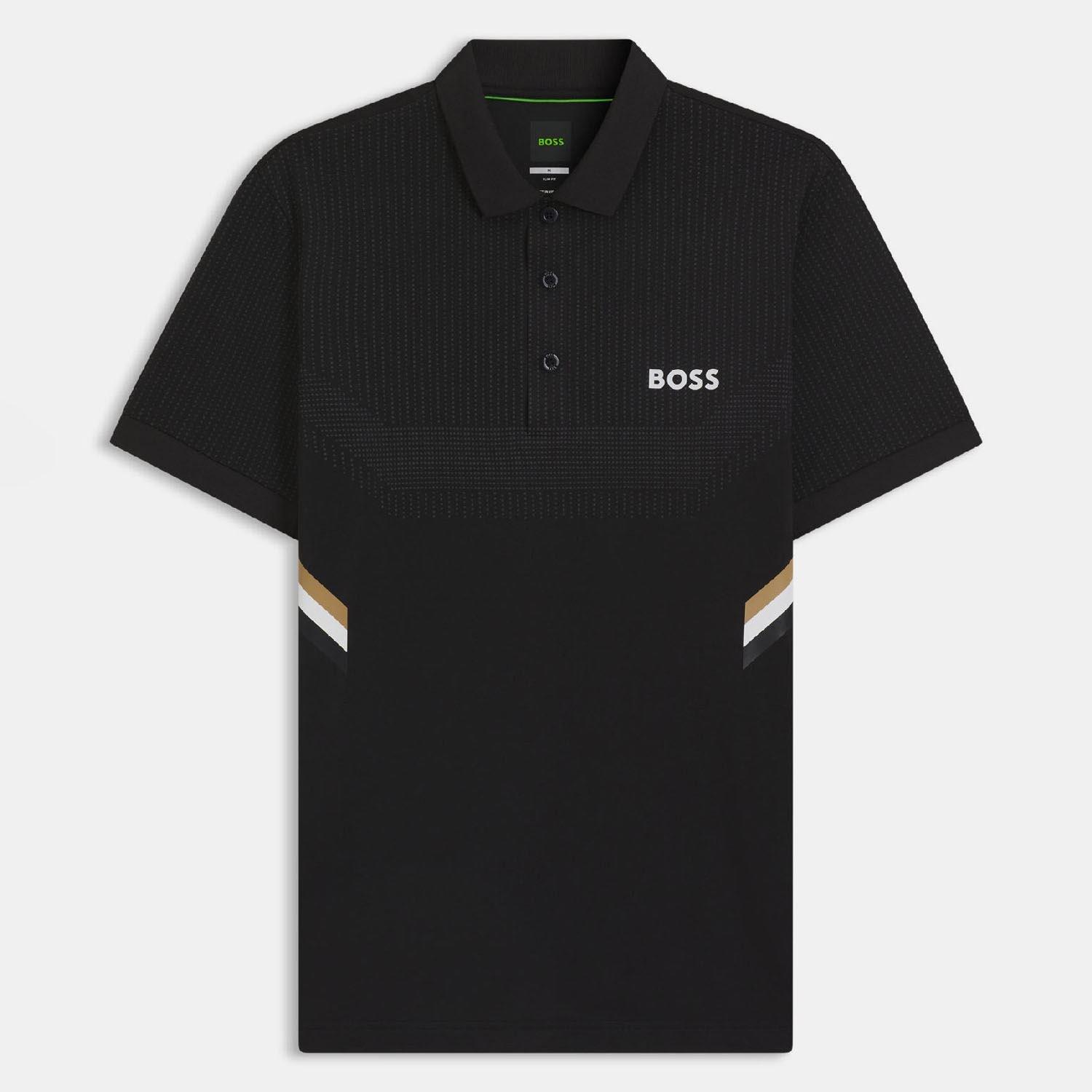 Black - Boss - Paule Active Slim-Fit Polo Shirt - 1