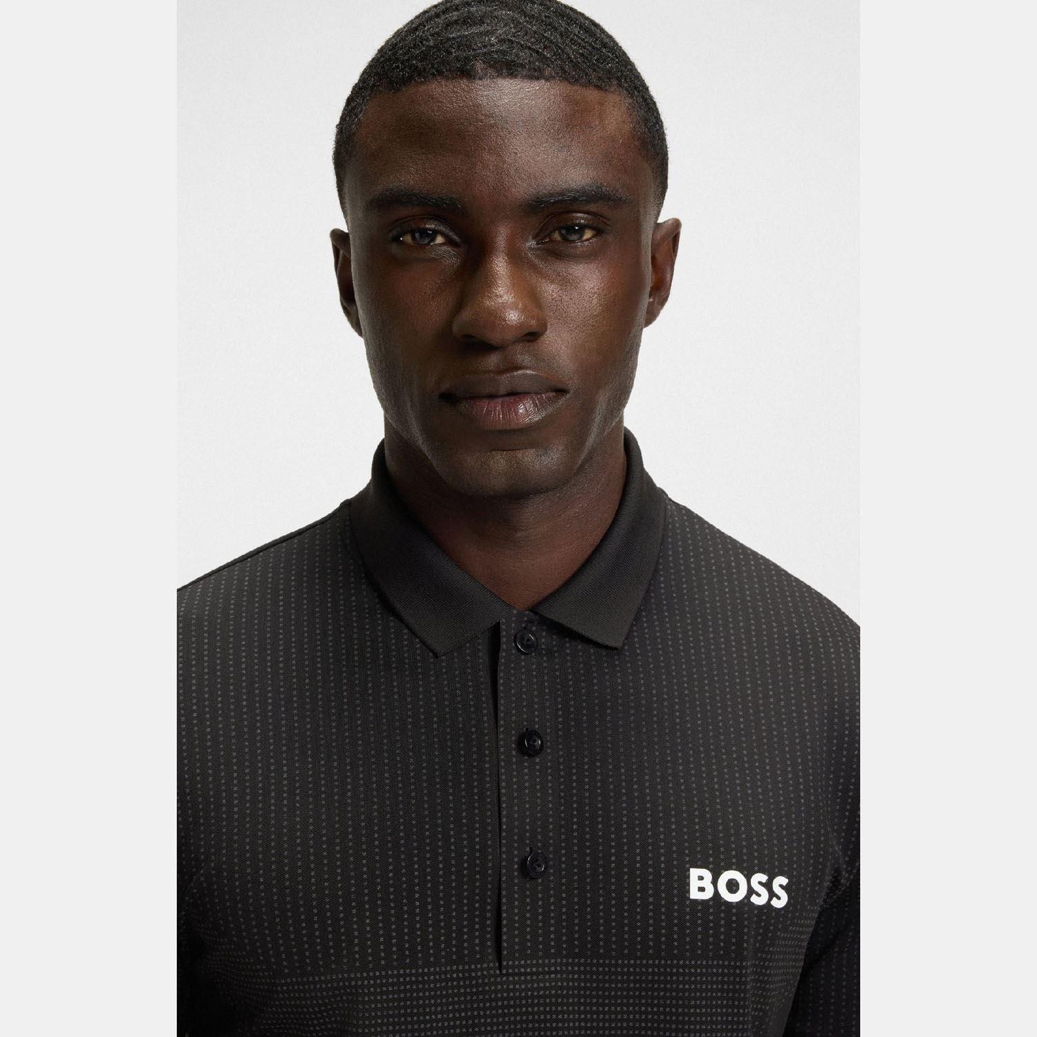 Black - Boss - Paule Active Slim-Fit Polo Shirt - 3