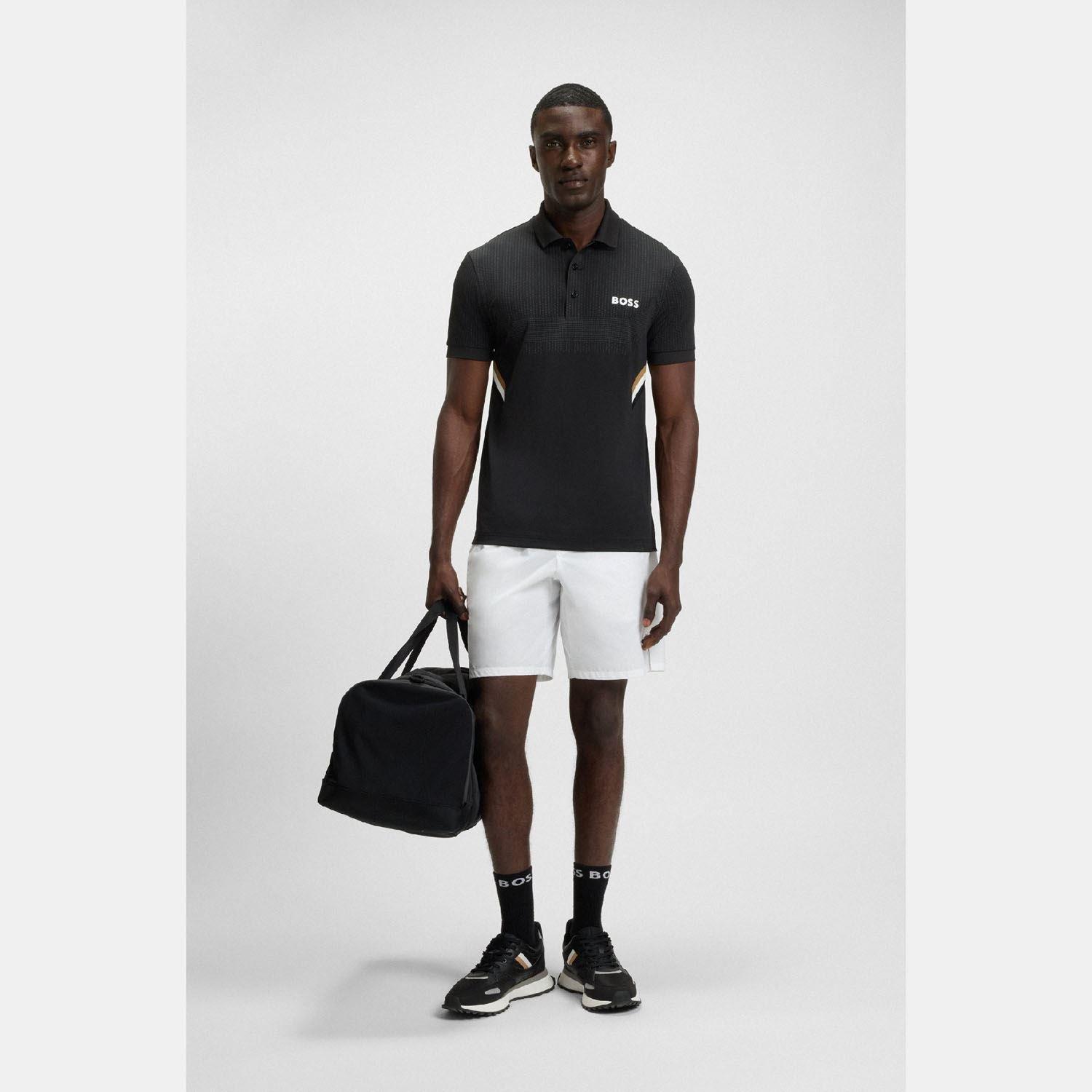Black - Boss - Paule Active Slim-Fit Polo Shirt - 4