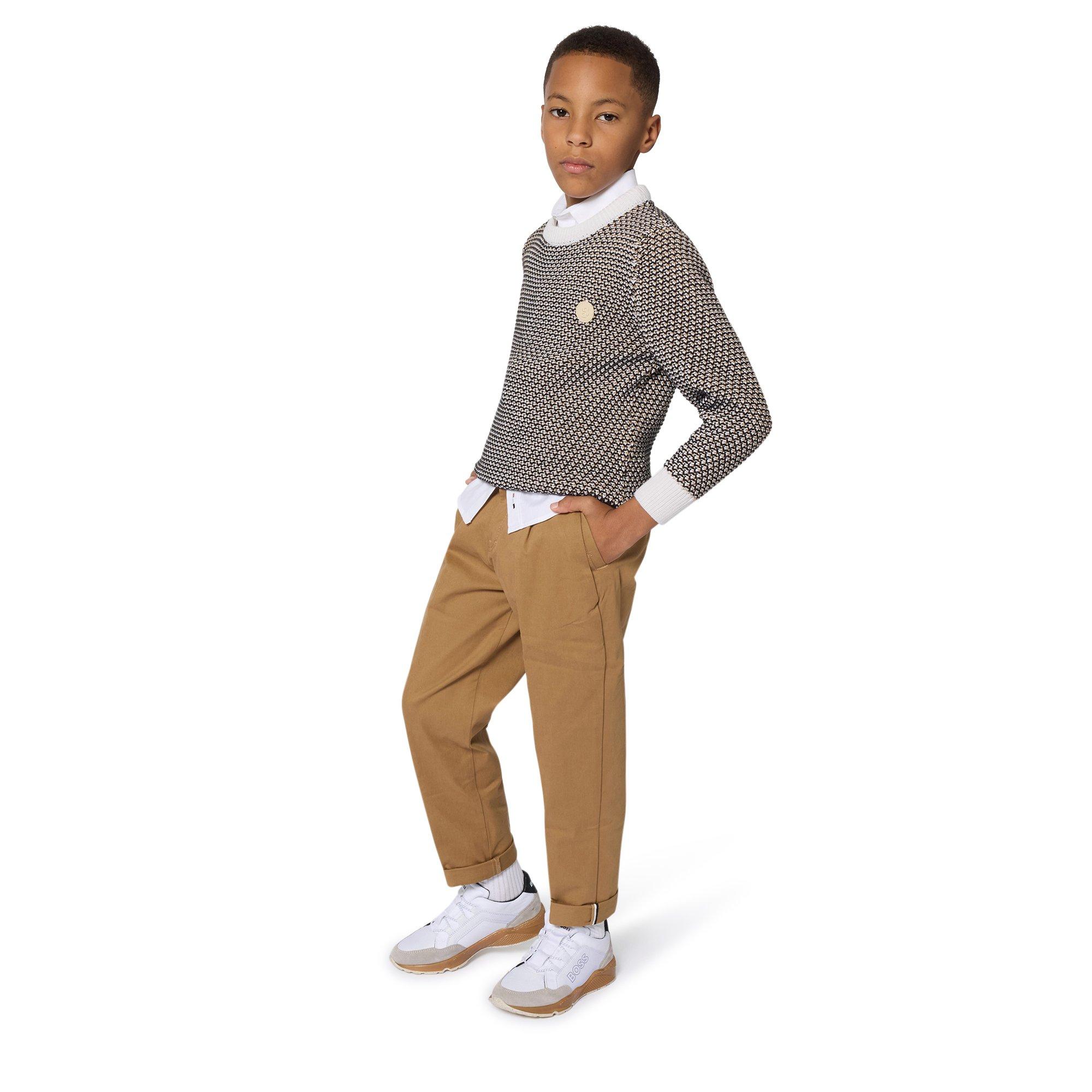 Multi - Boss - Kids Pullover Knitted Tops - 4
