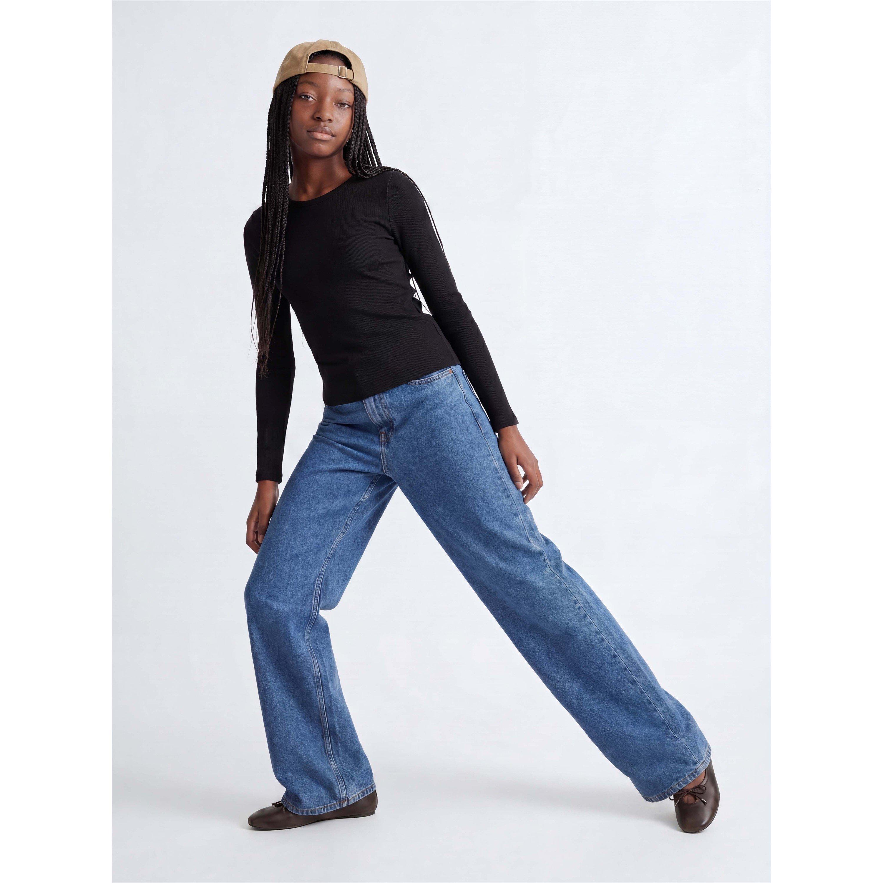 Md Blue Denim - JJXX - JJXX Tokyo Wide Jean Jn63 - 8