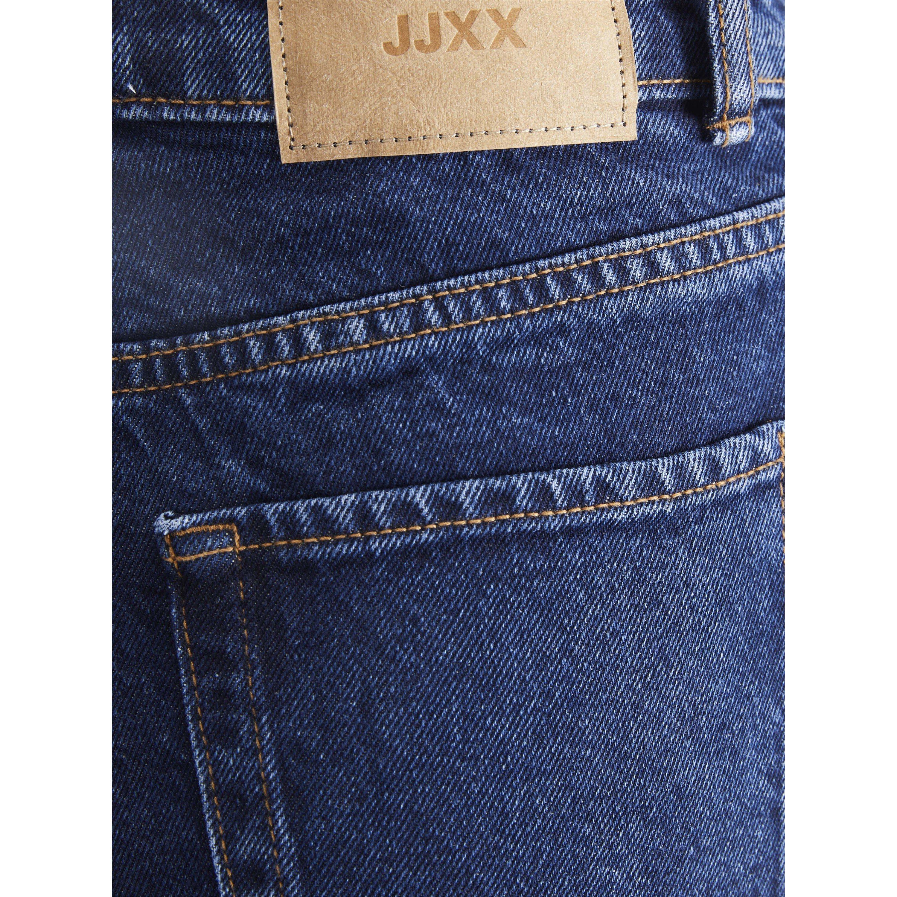 Dunkelblau Denim - JJXX - Kids' Tokyo Cotton High-Waisted Wide-Leg Jeans - 5