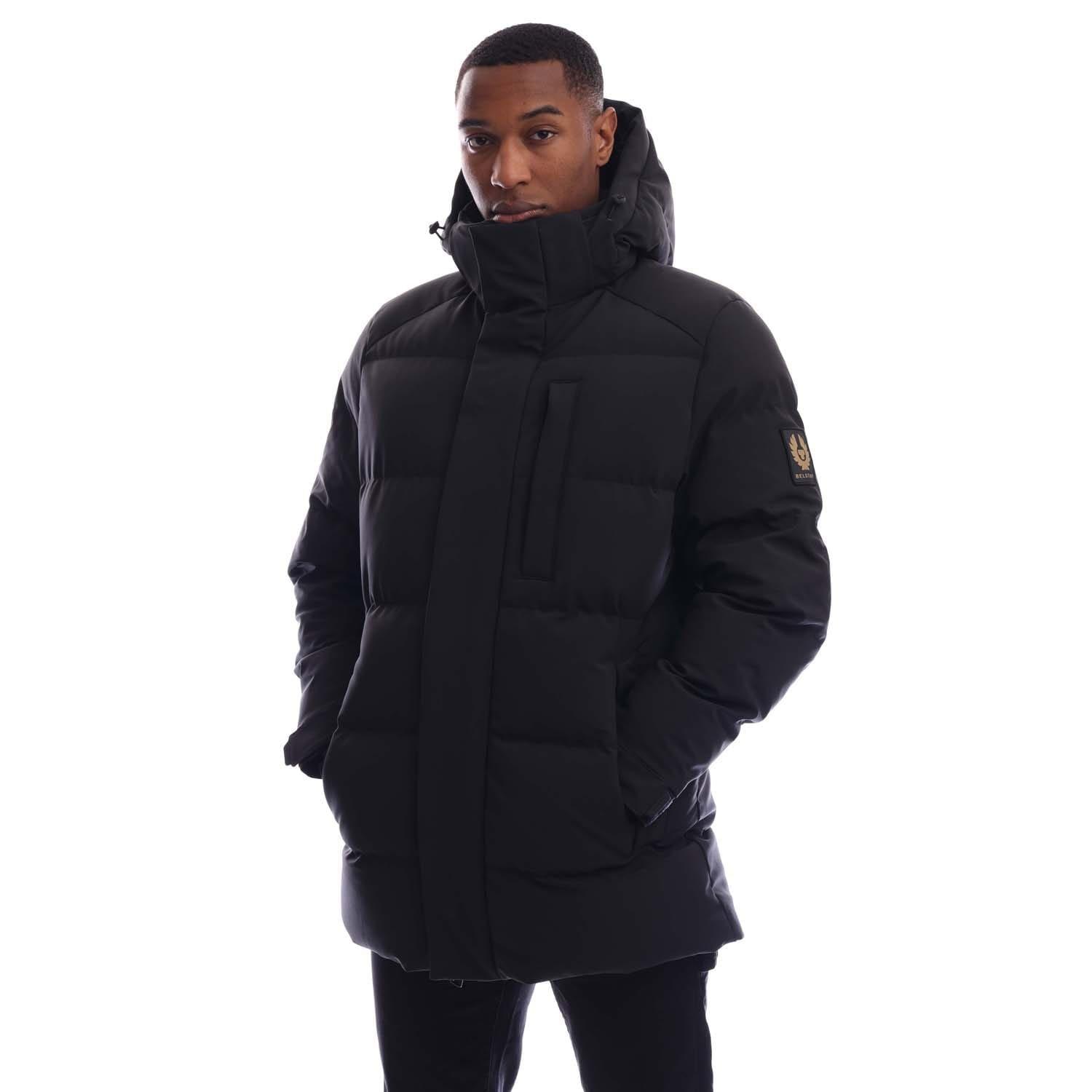 Black - Belstaff - Men's Pendulum Water-Repellent Hooded Softshell Jacket - 1