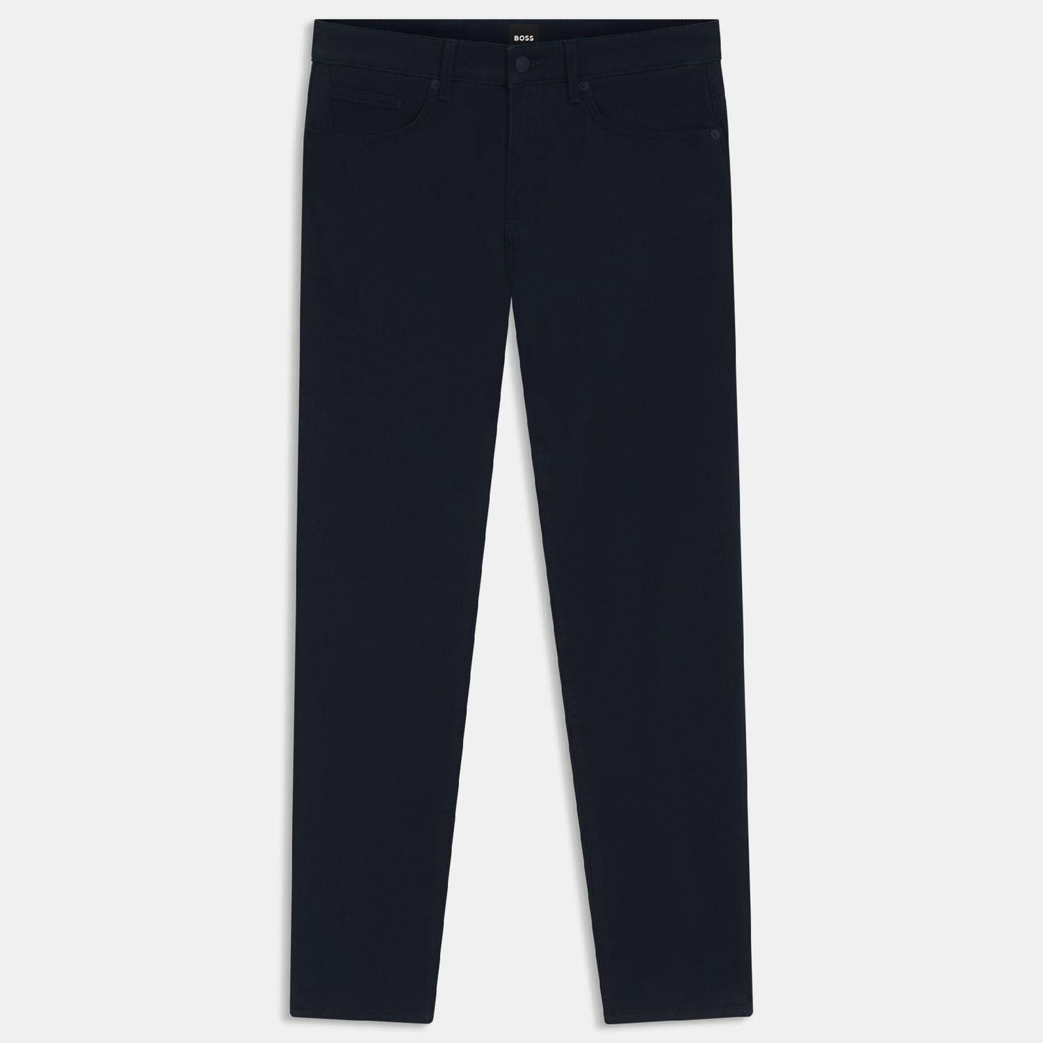 Dark Blue - Boss - P-Delaware5 Slim-Fit Trousers - 1