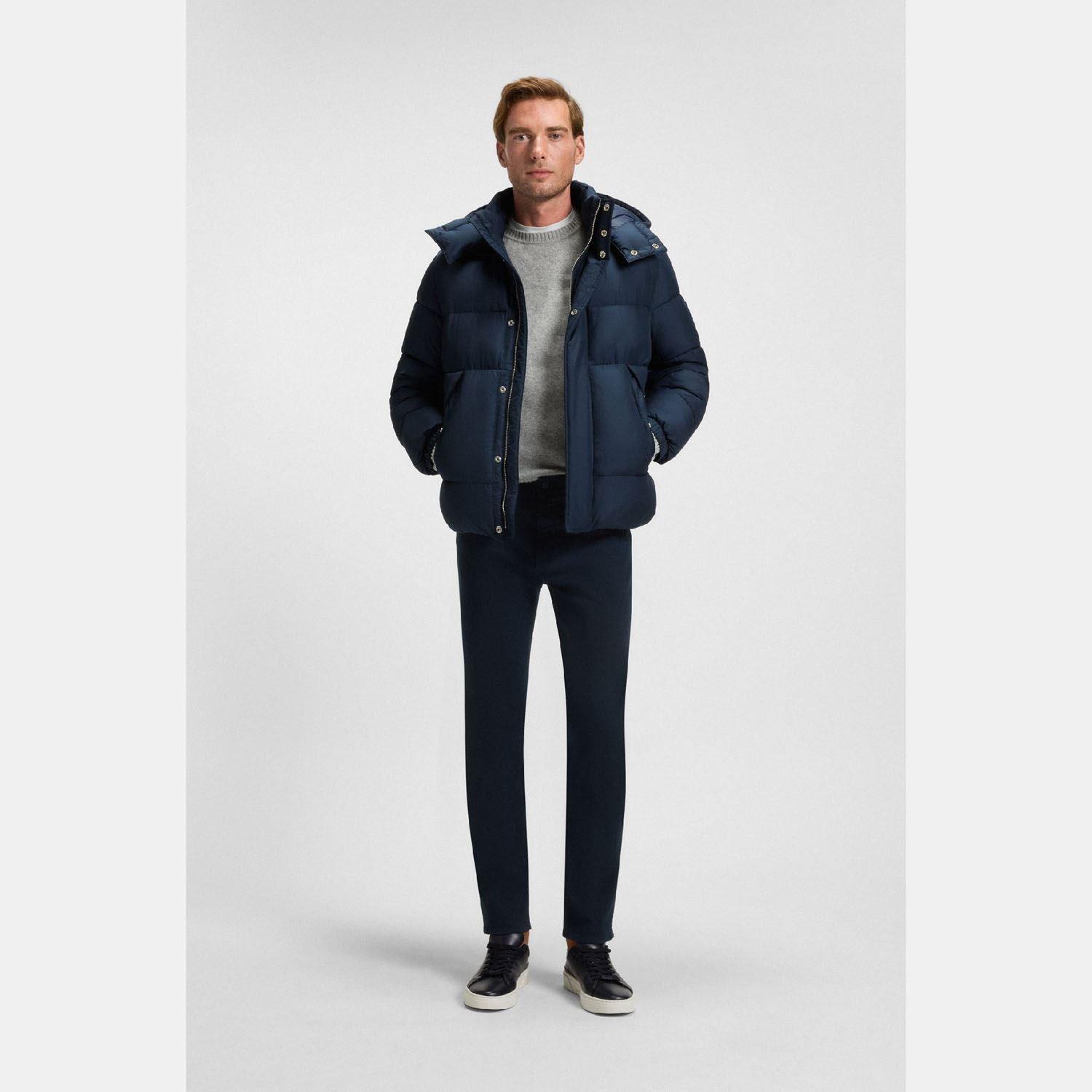 Dark Blue - Boss - P-Delaware5 Slim-Fit Trousers - 4