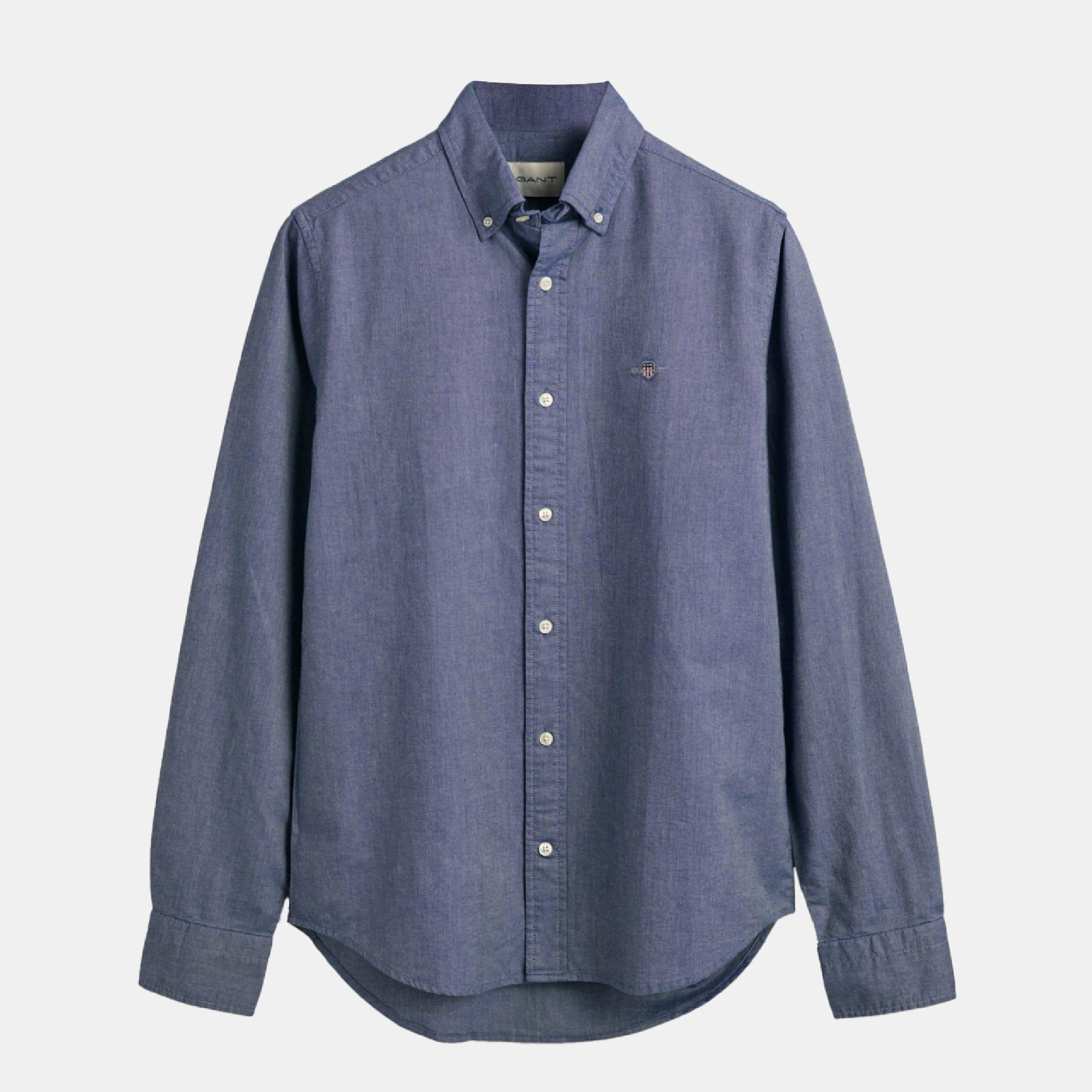 Gant Slim-Fit Classic Oxford Shirt - Blue - XL