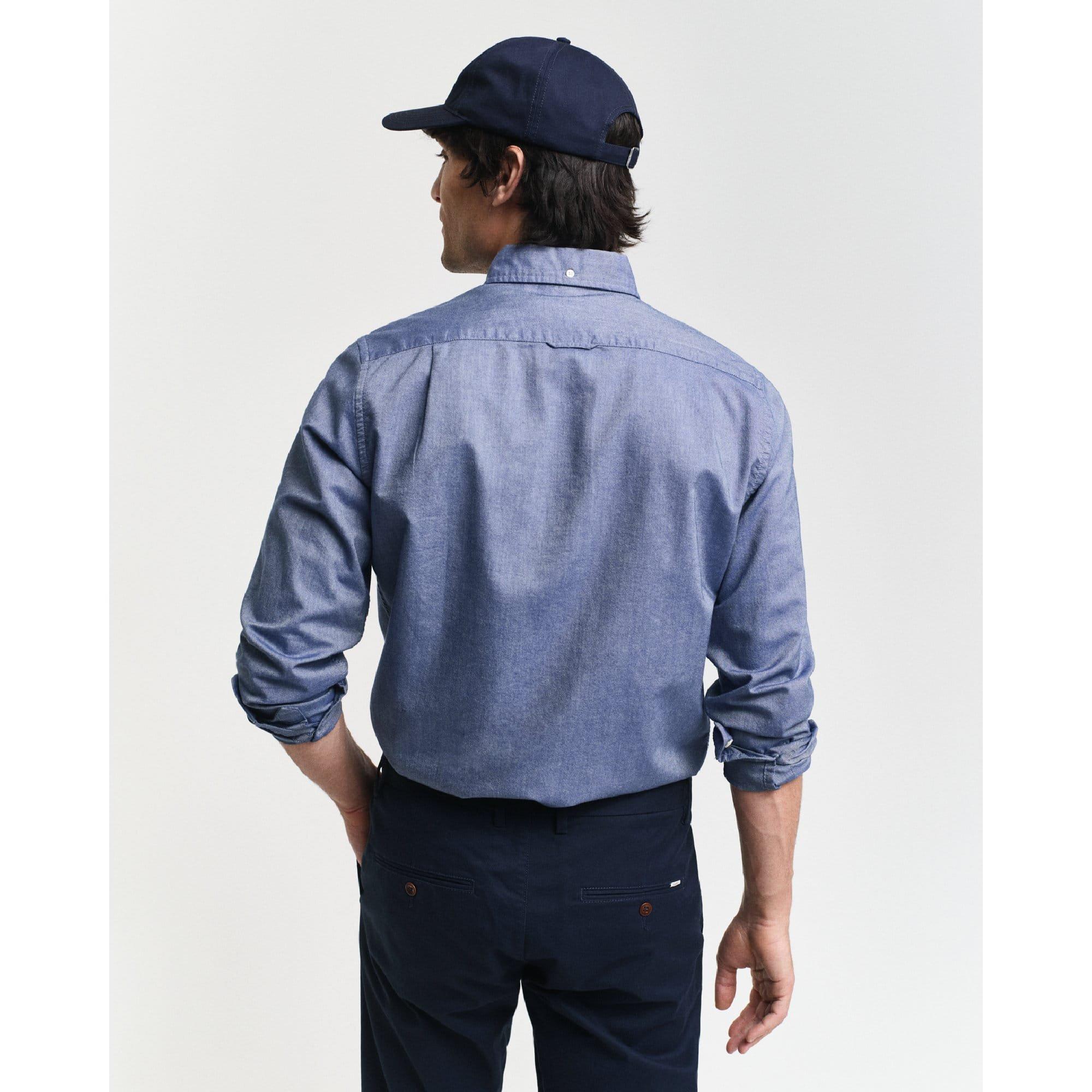 Blue - Gant - Slim-Fit Classic Oxford Shirt - 5