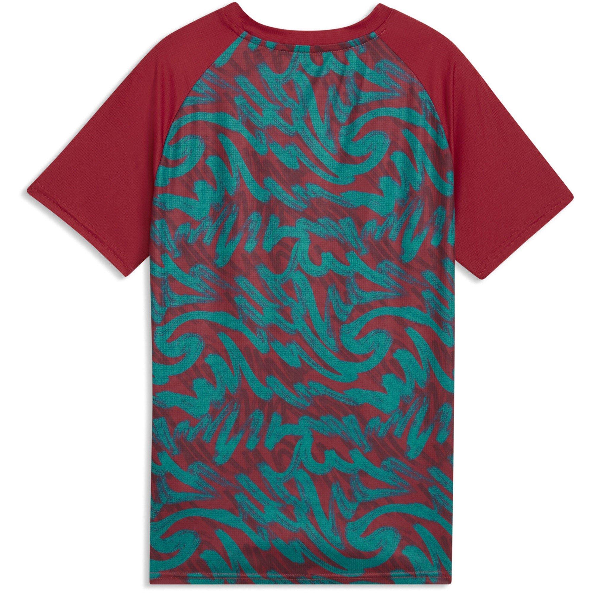 Rood/Groen - Puma - Kids' Portugal Short Sleeve T-Shirt - 2