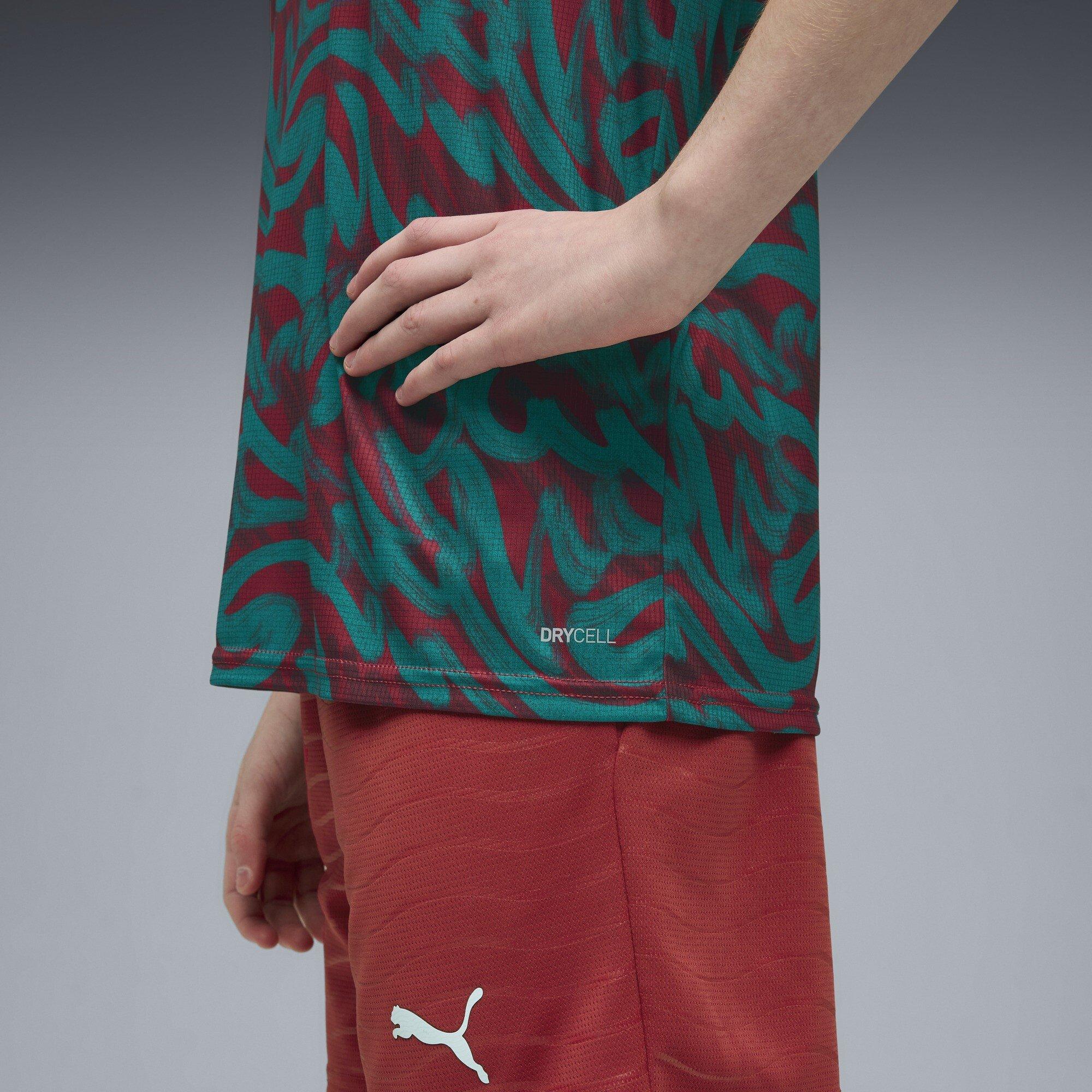 Rood/Groen - Puma - Kids' Portugal Short Sleeve T-Shirt - 5