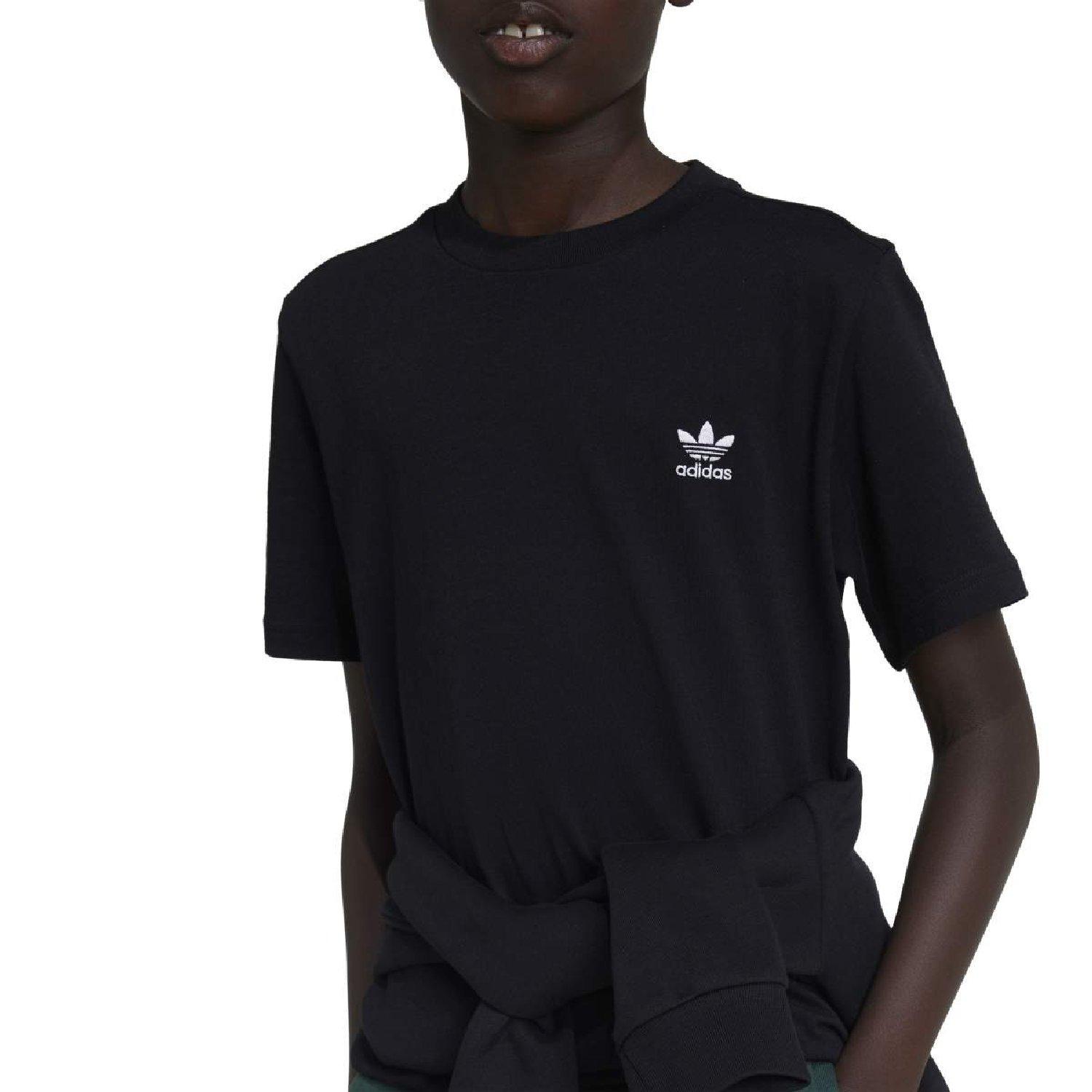black - adidas Originals - adidas Originals Trefoil Essentials T- Shirt - 3