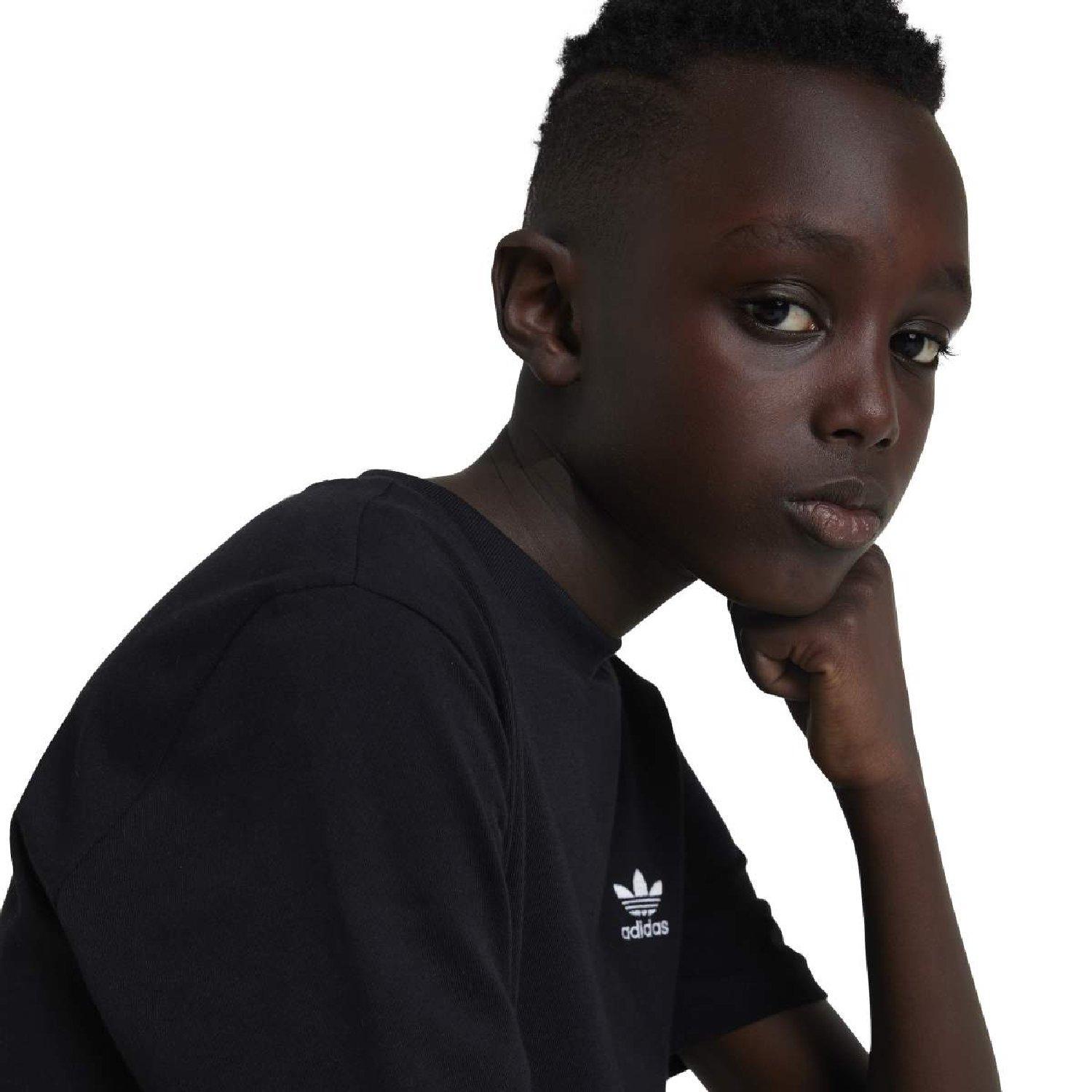 black - adidas Originals - adidas Originals Trefoil Essentials T- Shirt - 4