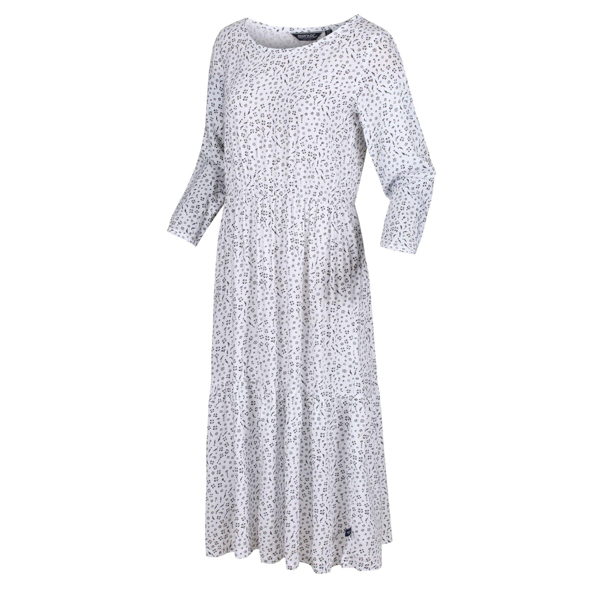 White Ditsy - Regatta - Briella Dress - 16