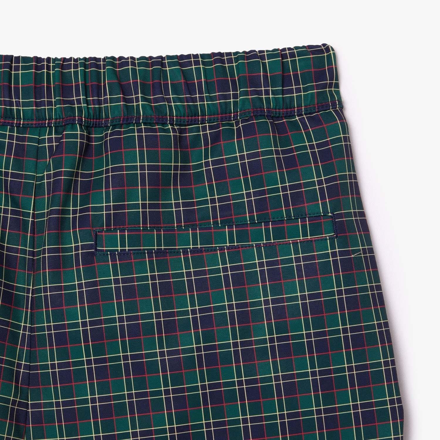 Blue - Lacoste - 7/8 Length Elasticated Waist Stretch Golf Pants - 4