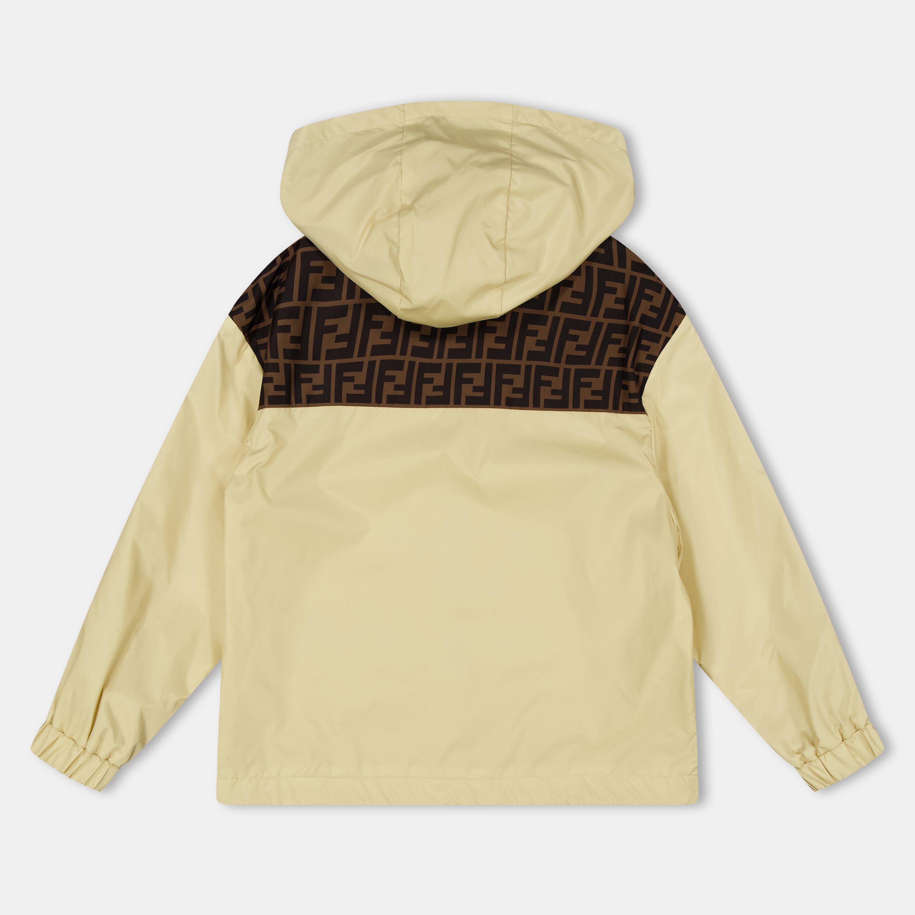 Beige F1P2N - Fendi - Kids' Lightweight Weather-Resistant Windbreaker - 2