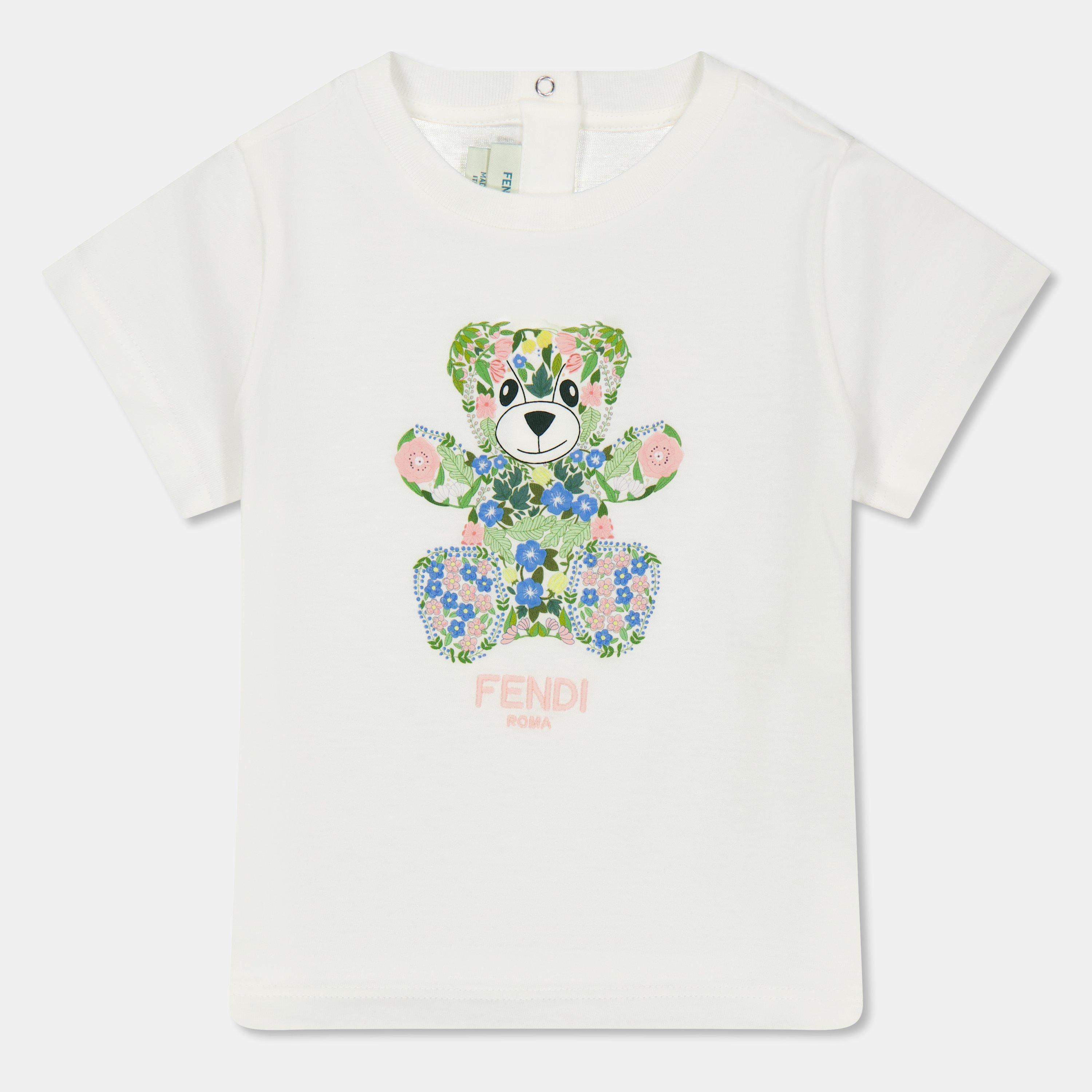 Fendi Kids' T-Shirt - Gesso F0TU9 - Size 12M