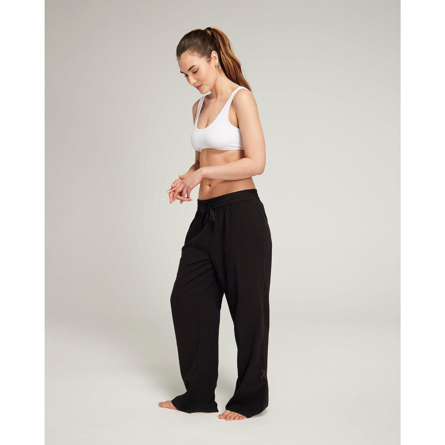 Black - Nudea - CLASSIC TROUSER  ORGANIC COTTON GAUZE - 4