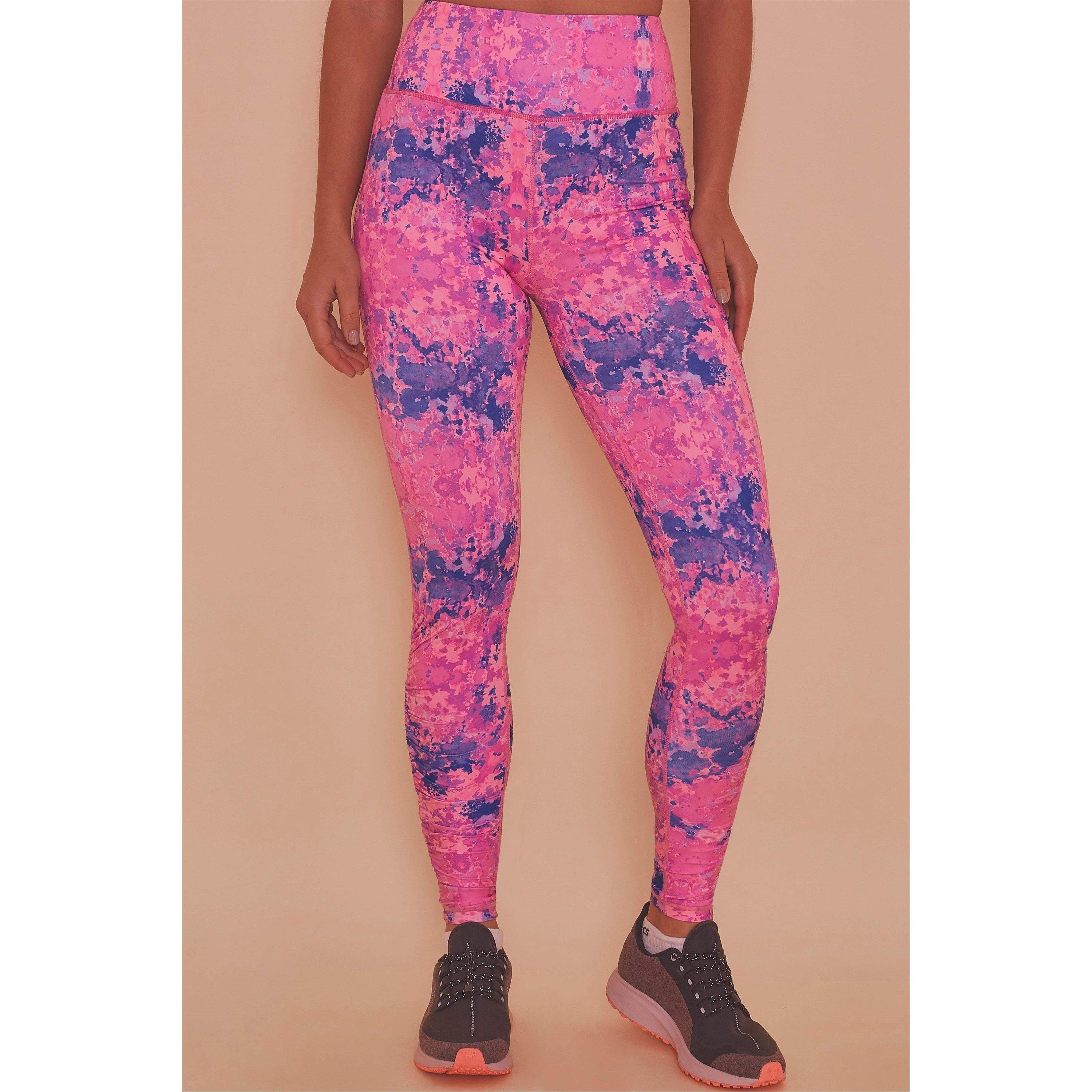 Multi - Wolf and Whistle - Wolf & Whistle Pink Marble Leggings - 1