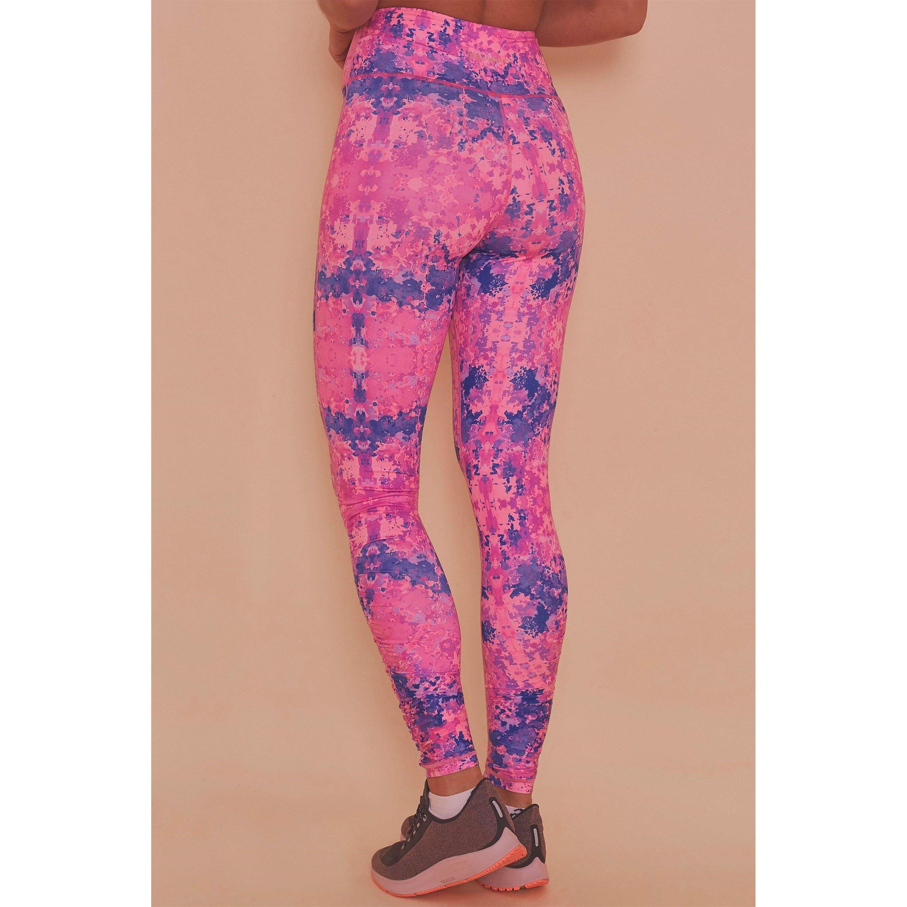 Multi - Wolf and Whistle - Wolf & Whistle Pink Marble Leggings - 2