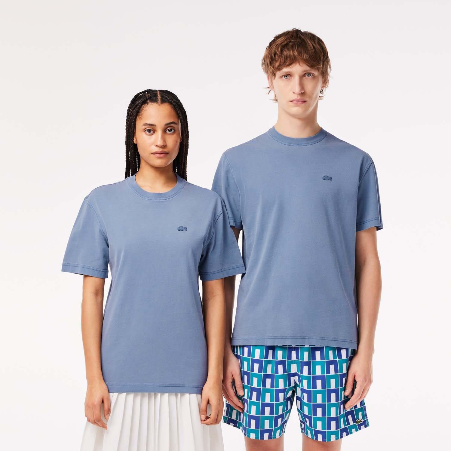 Stone - Lacoste - Natural Dyed Jersey T-Shirt - 1