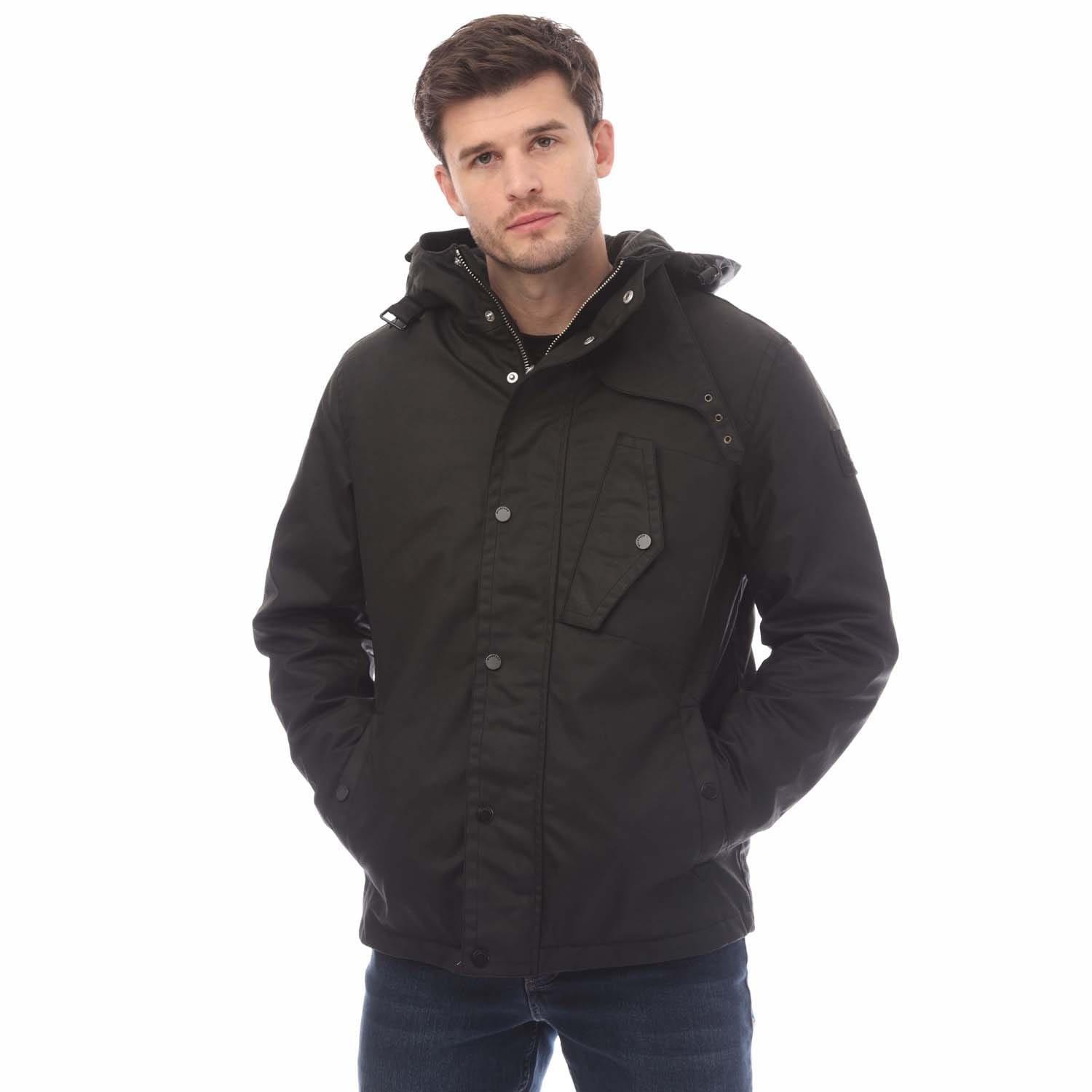 Black - Belstaff - Waxed Cotton Router Jacket - 1