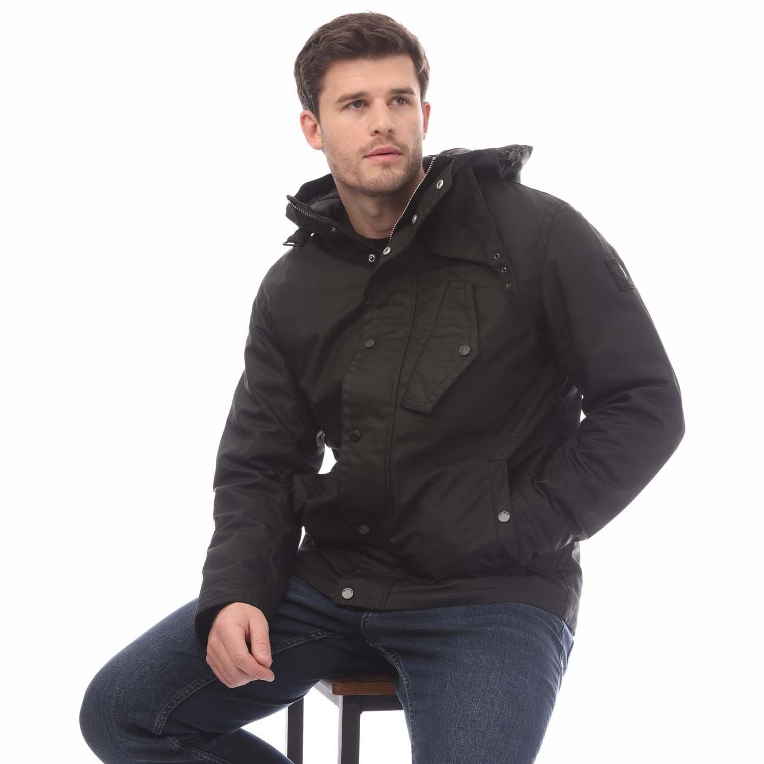 Black - Belstaff - Waxed Cotton Router Jacket - 4