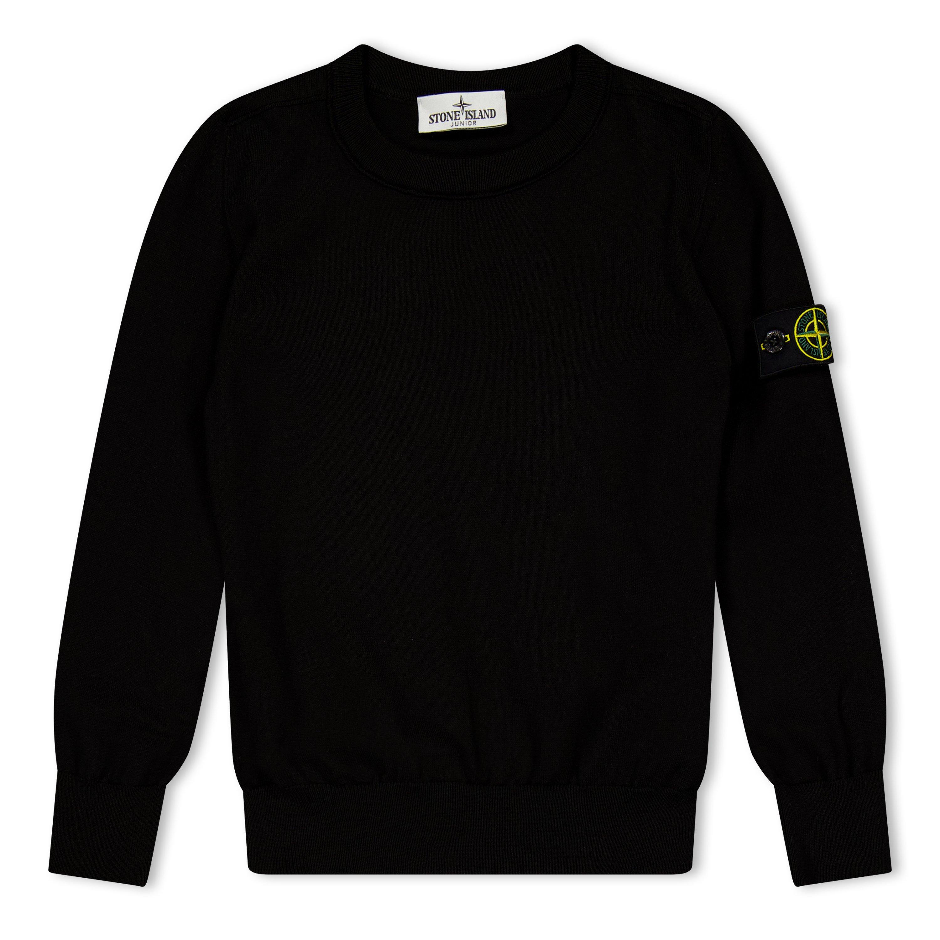 Stone Island Kids' Crew Neck Jumper - Black V0029 - 2 Years
