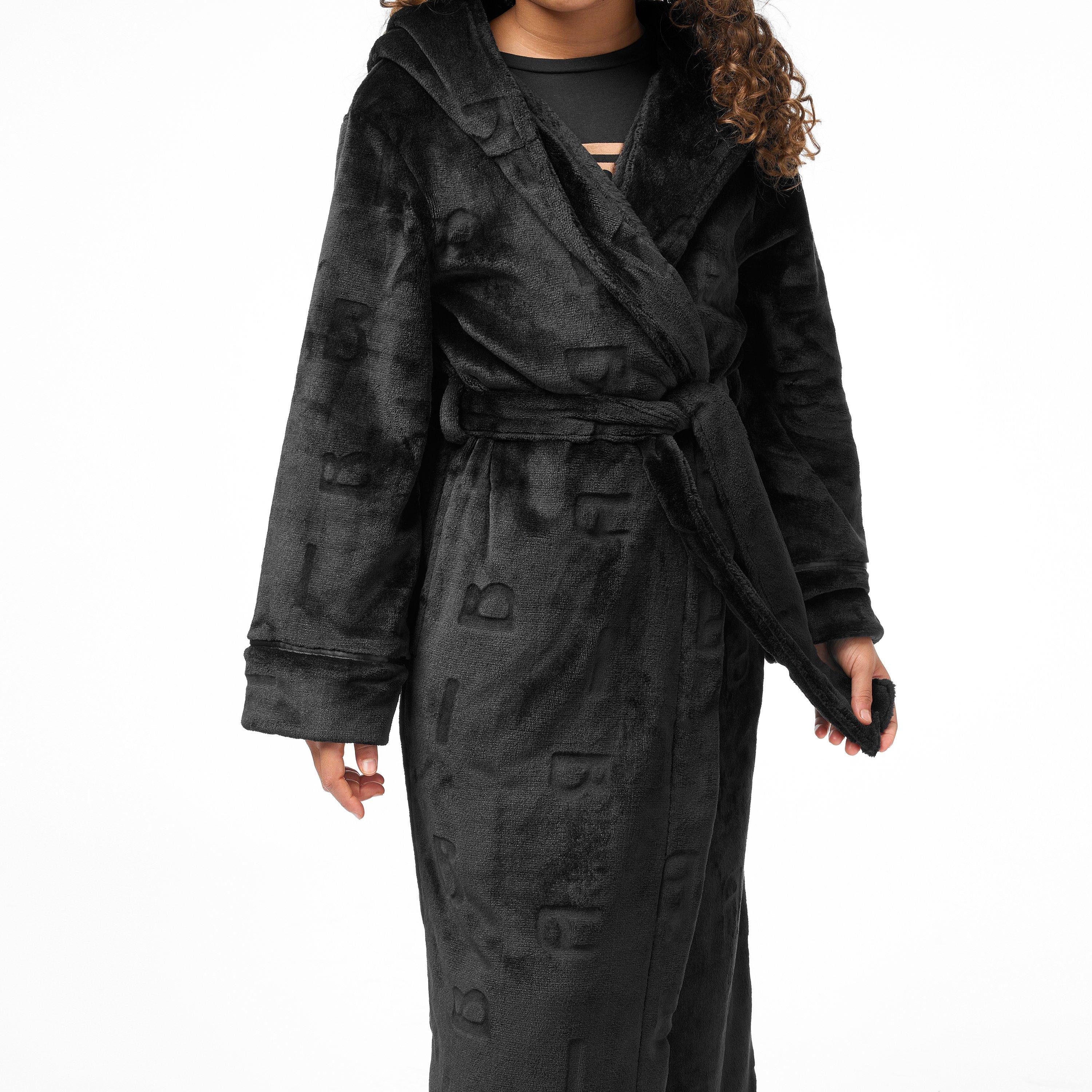 Zwart - Biba - Junior Girls Biba Cosy Robe Jn44 - 3