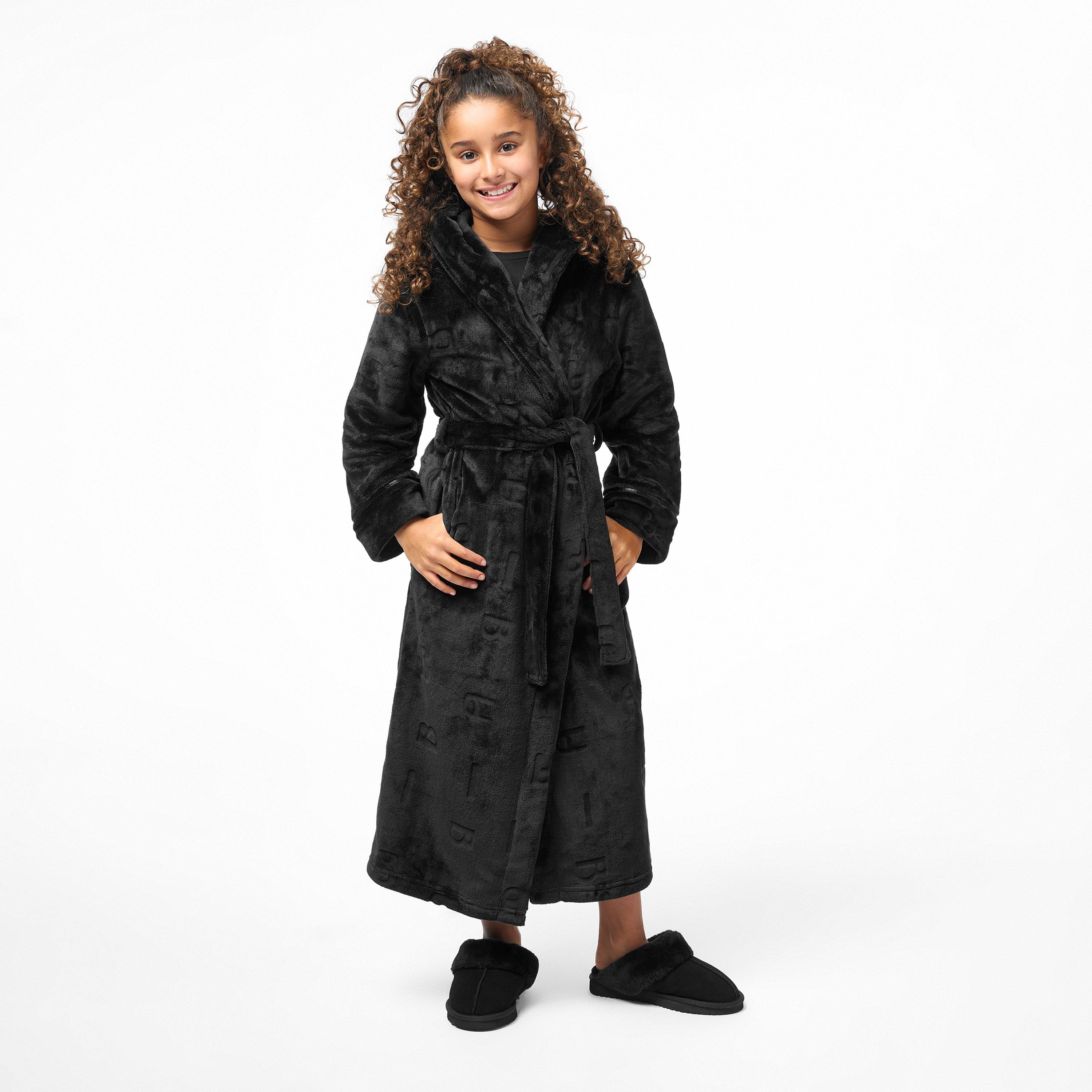 Zwart - Biba - Junior Girls Biba Cosy Robe Jn44 - 4