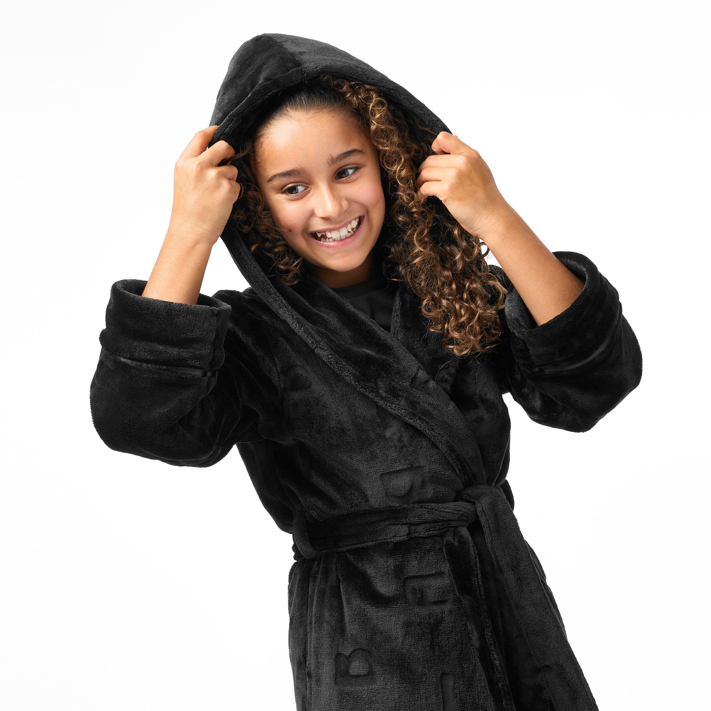 Zwart - Biba - Junior Girls Biba Cosy Robe Jn44 - 5