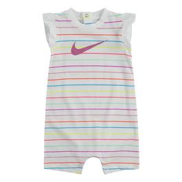Nike Baby Girls Striped Romper