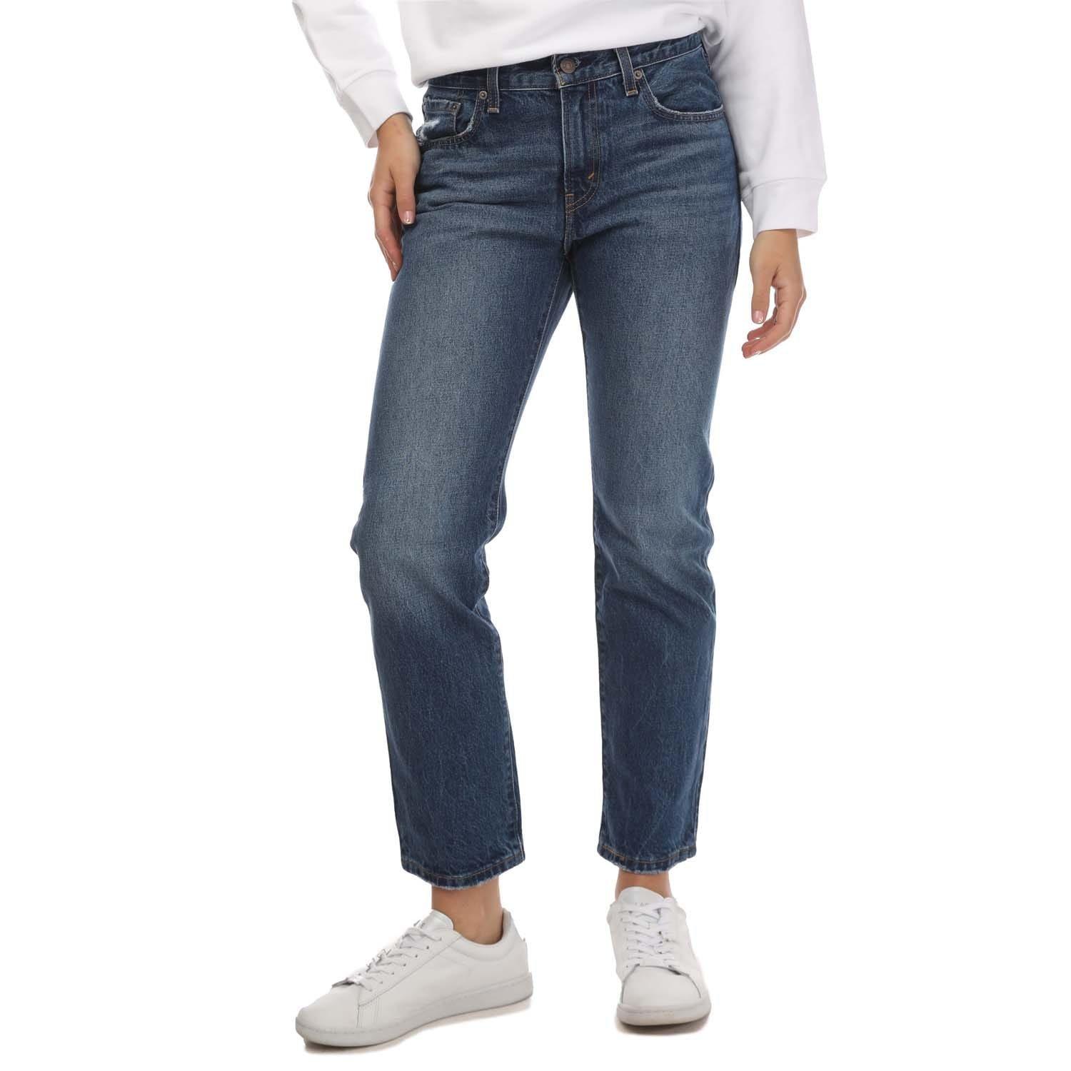 Denim - Levis - Levis Middy Straight Idle Time Leg Jeans Womens - 1