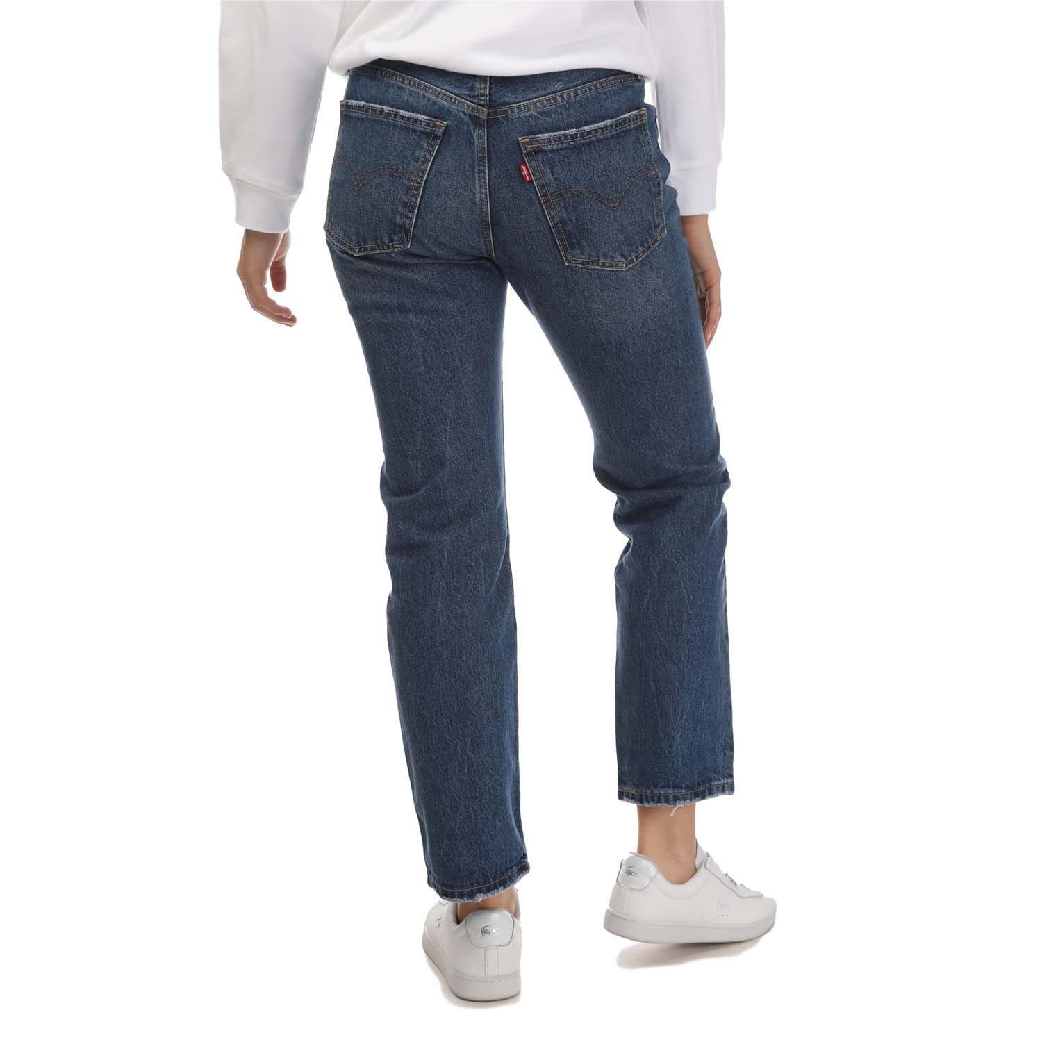 Denim - Levis - Levis Middy Straight Idle Time Leg Jeans Womens - 2