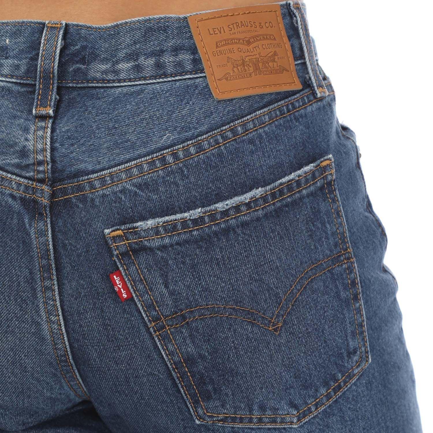 Denim - Levis - Levis Middy Straight Idle Time Leg Jeans Womens - 3