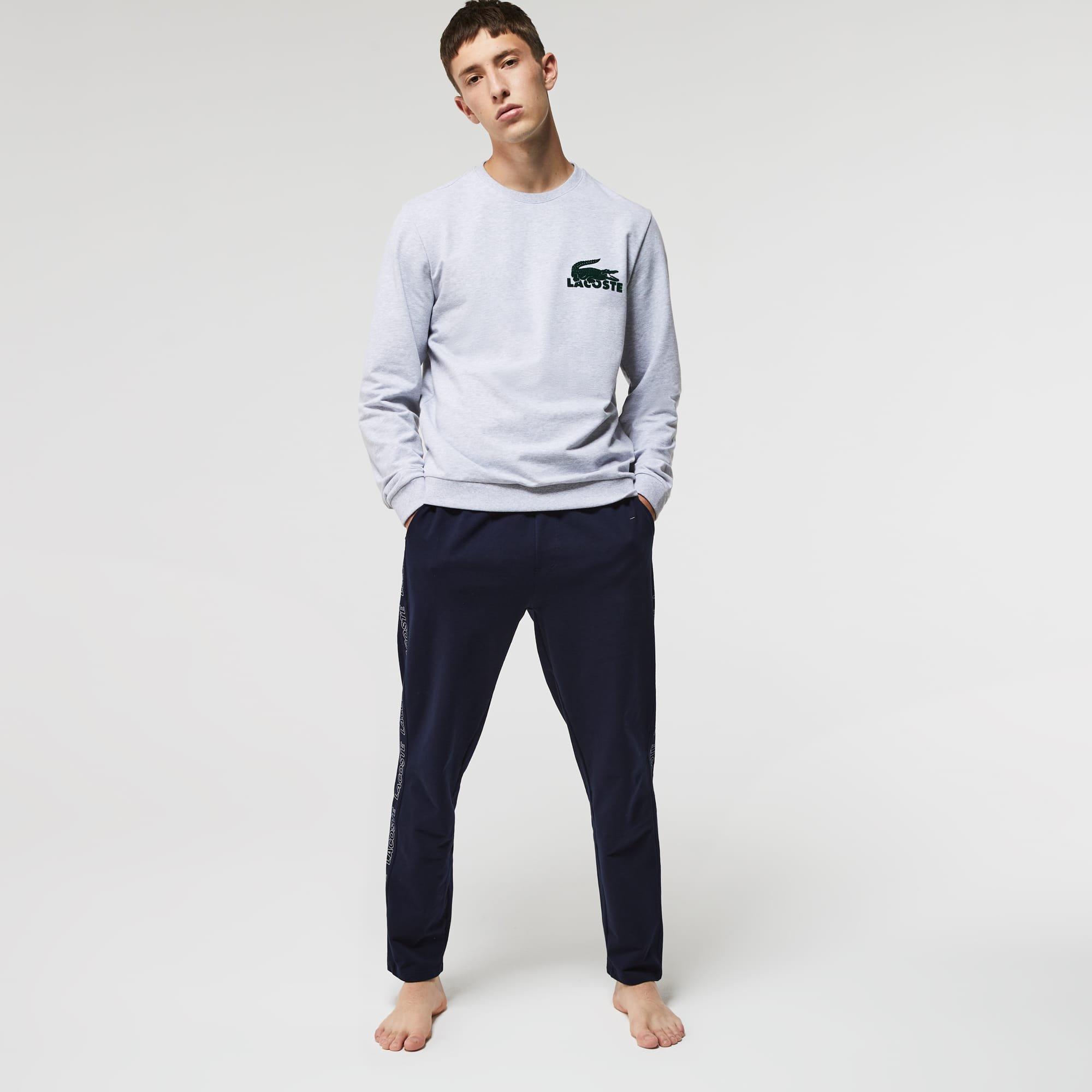 Navy - Lacoste - Fleece Sweatpants - 4