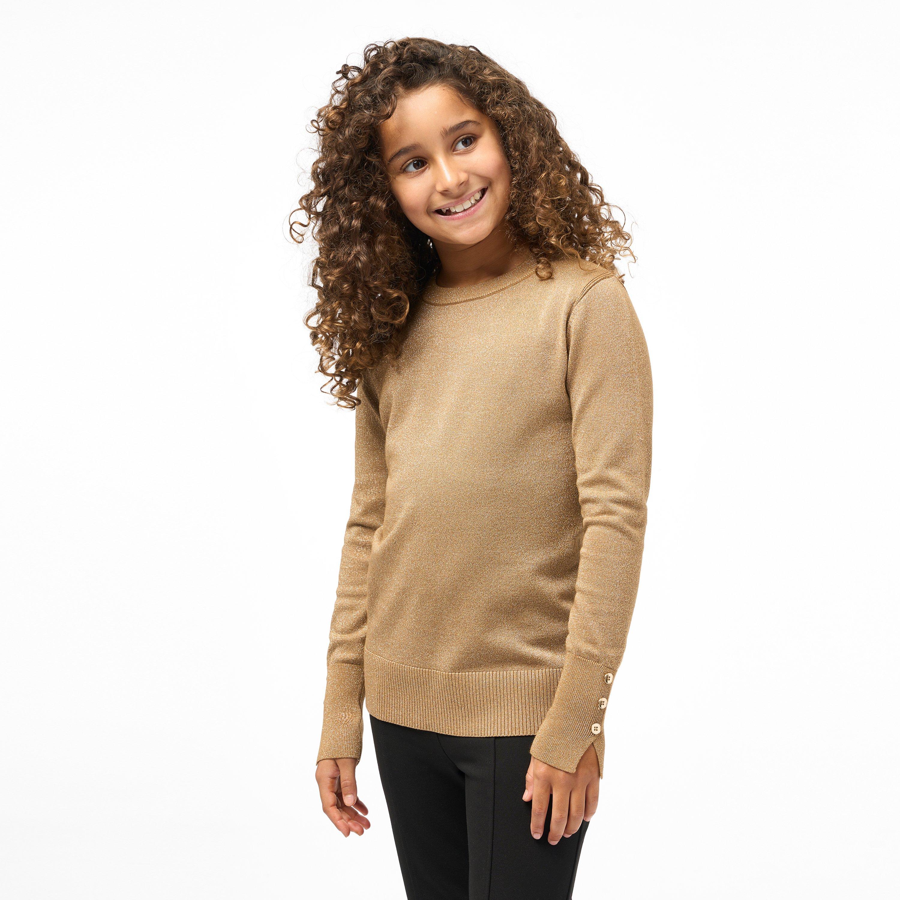Biba Girls Junior Soft Shimmer Jumper - Gold - Age 13
