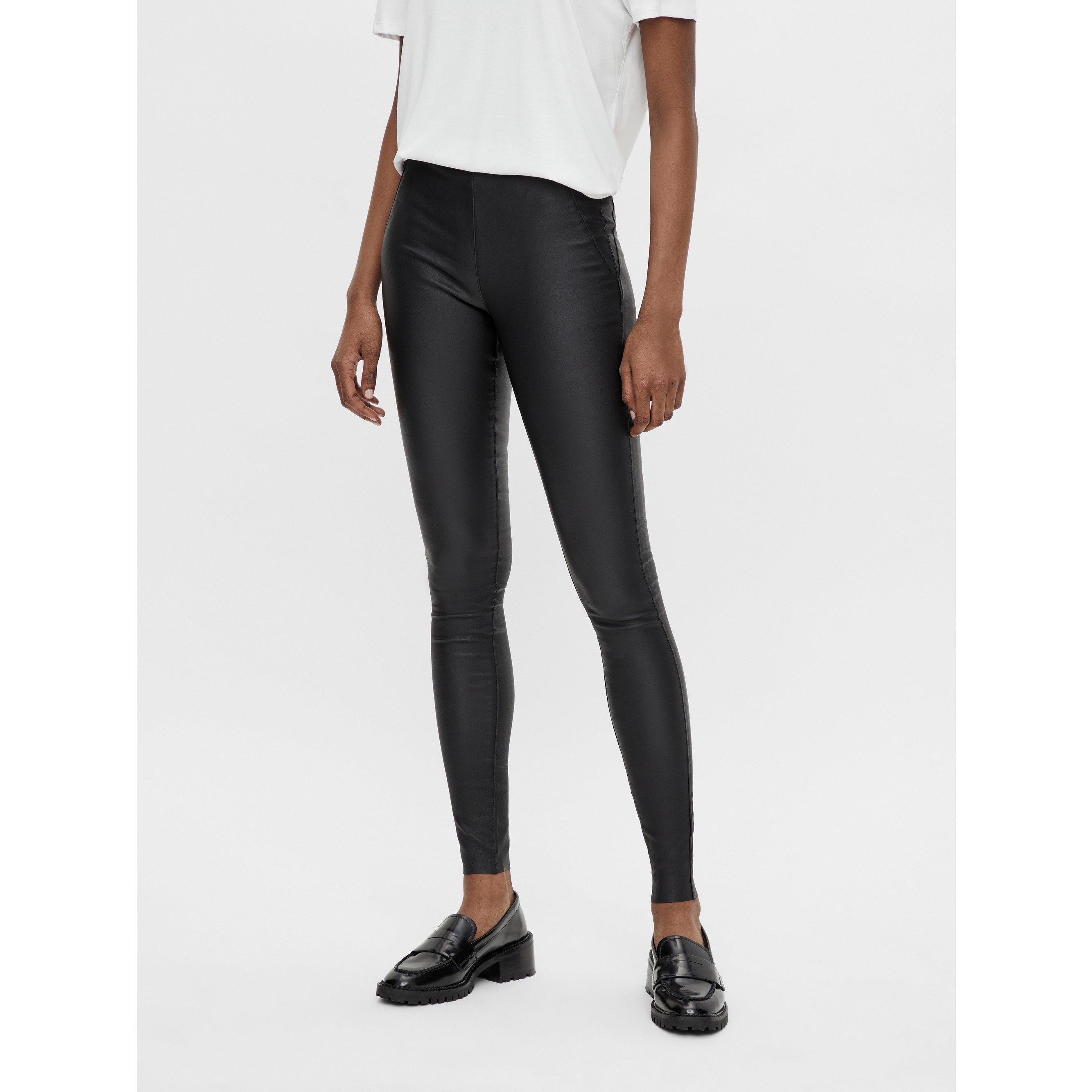 Crna - Object - Coated Leggings - 2