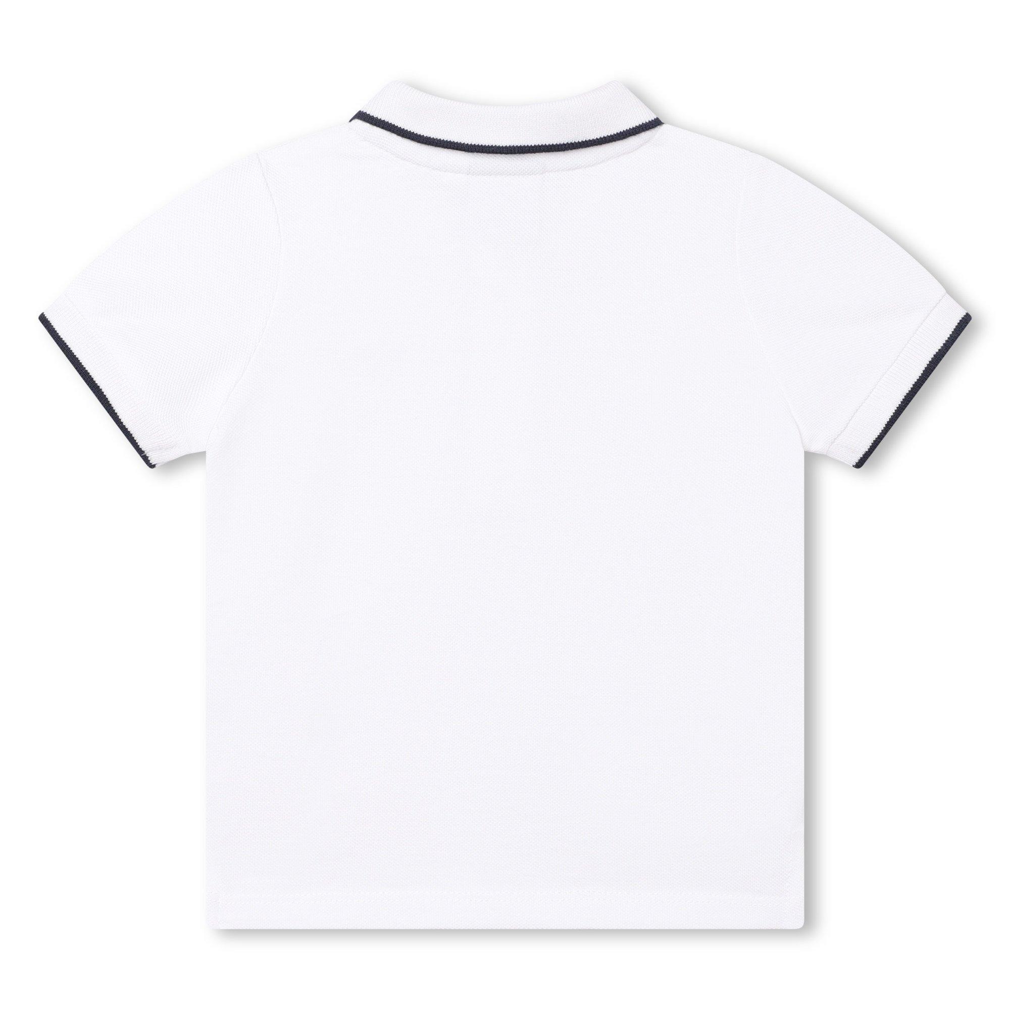 White 10P - Boss - Kids Small Logo Detail Polo Shirt - 2
