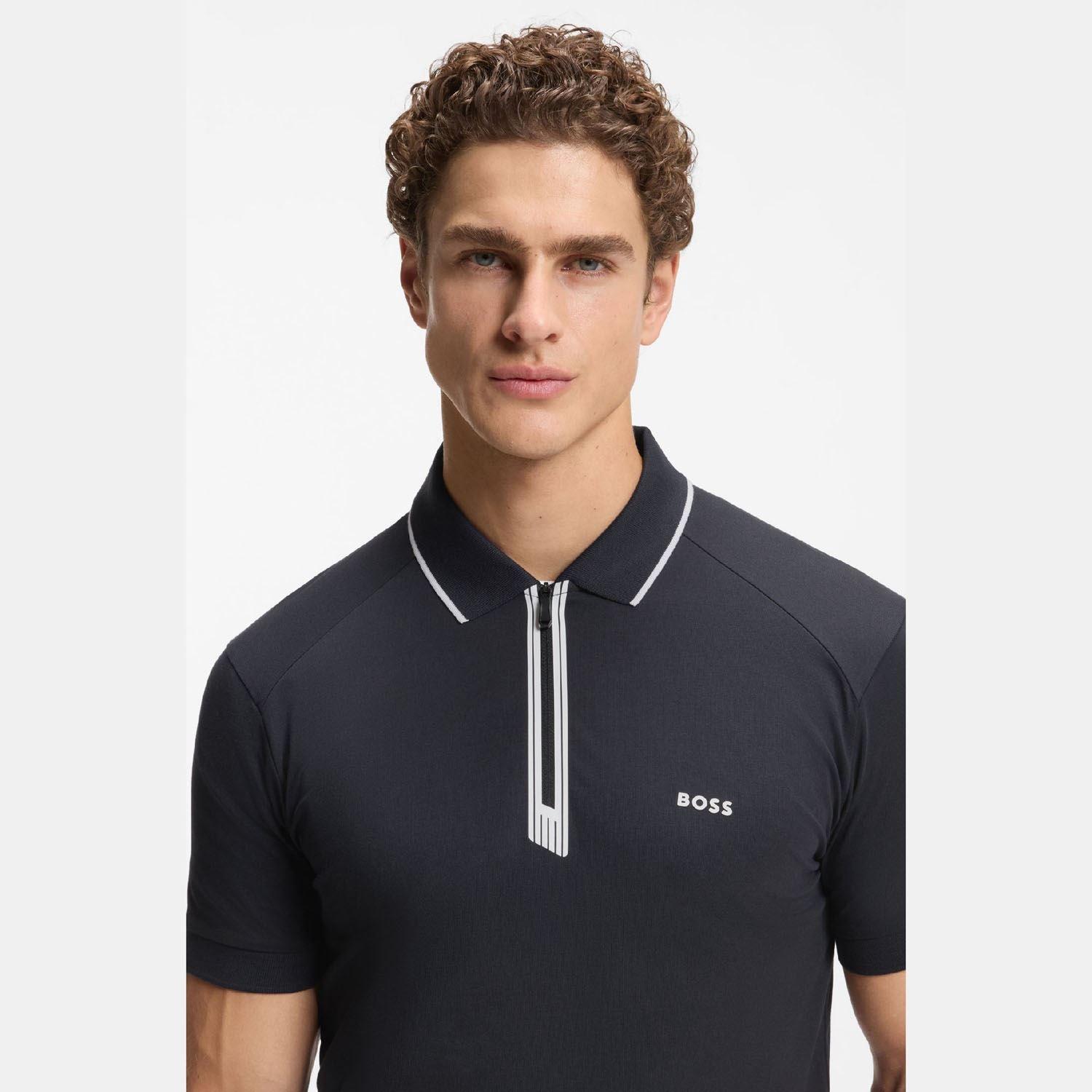 Dark Blue - Boss - Phillix_IN Polo Shirt - 3
