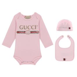 Gucci Baby Long Sleeve Bodysuit Set