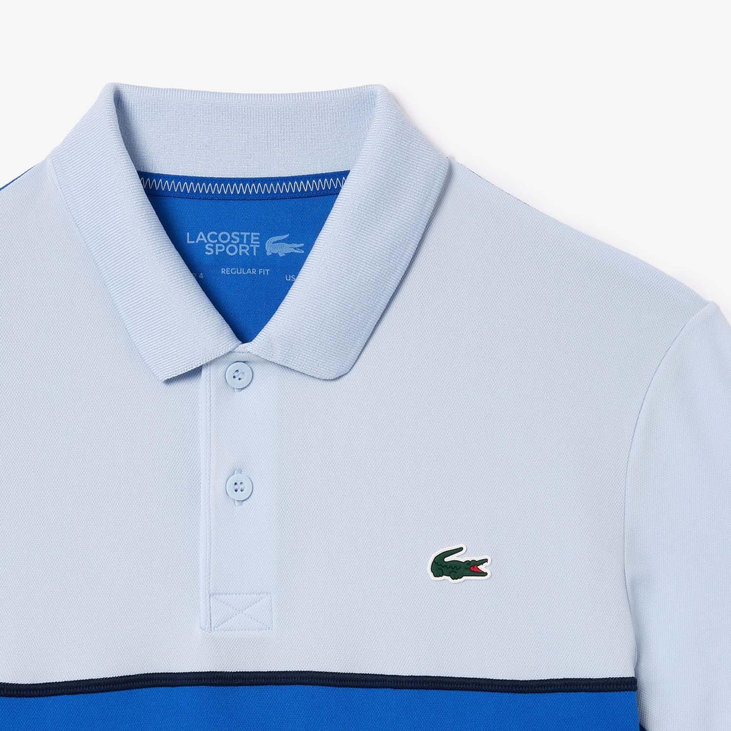 Blue - Lacoste - Regular Fit Ultra Dry Piqu¿ Tennis Polo Shirt - 2